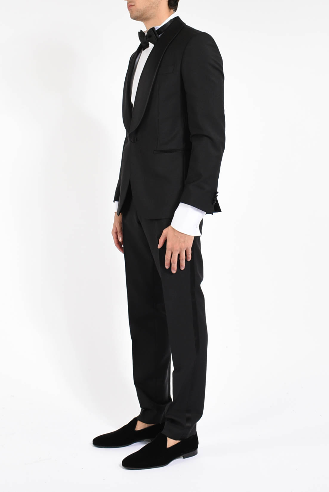 Abito smoking in fresco lana