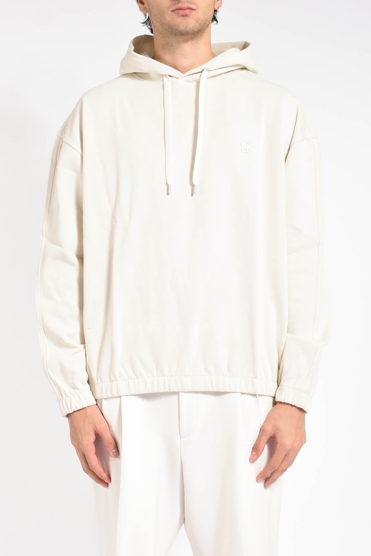 Felpa in cotone mercerizzato