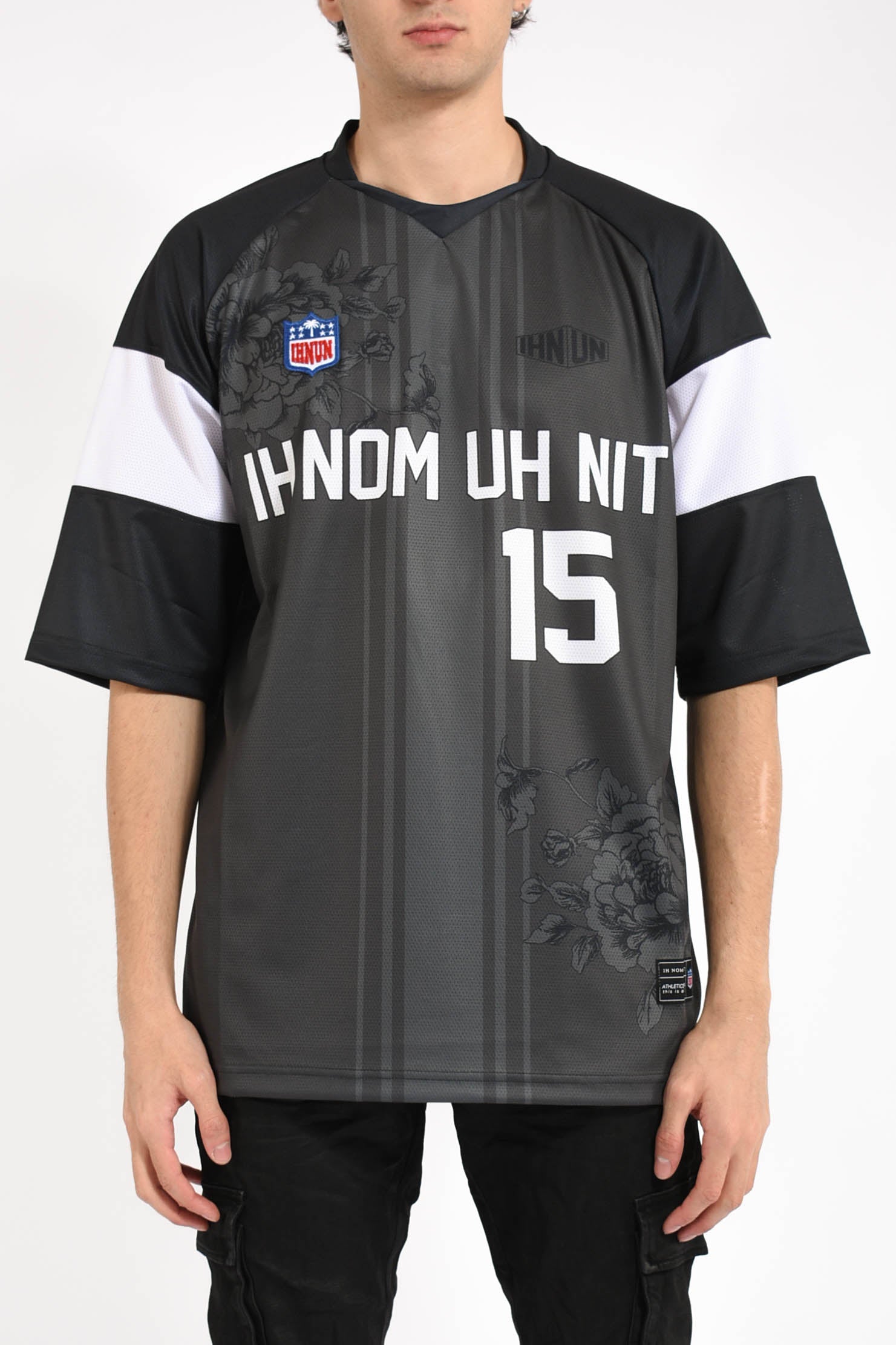 t-shirt Black Flower Tech