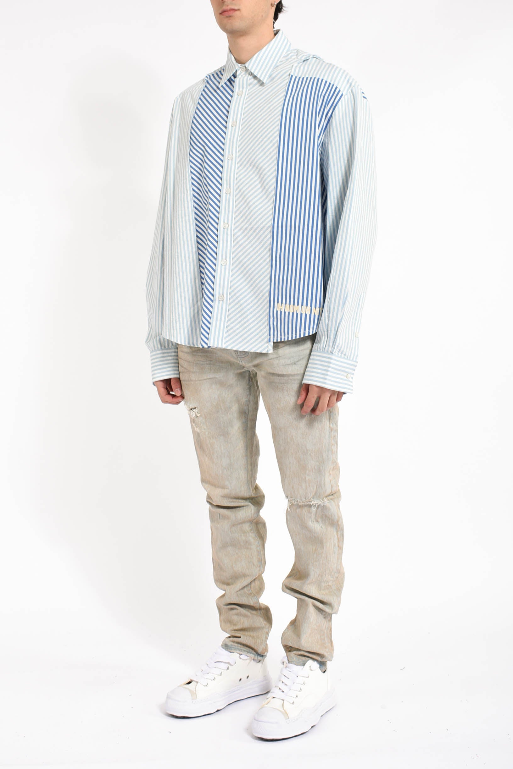 camicia Stripe Patches