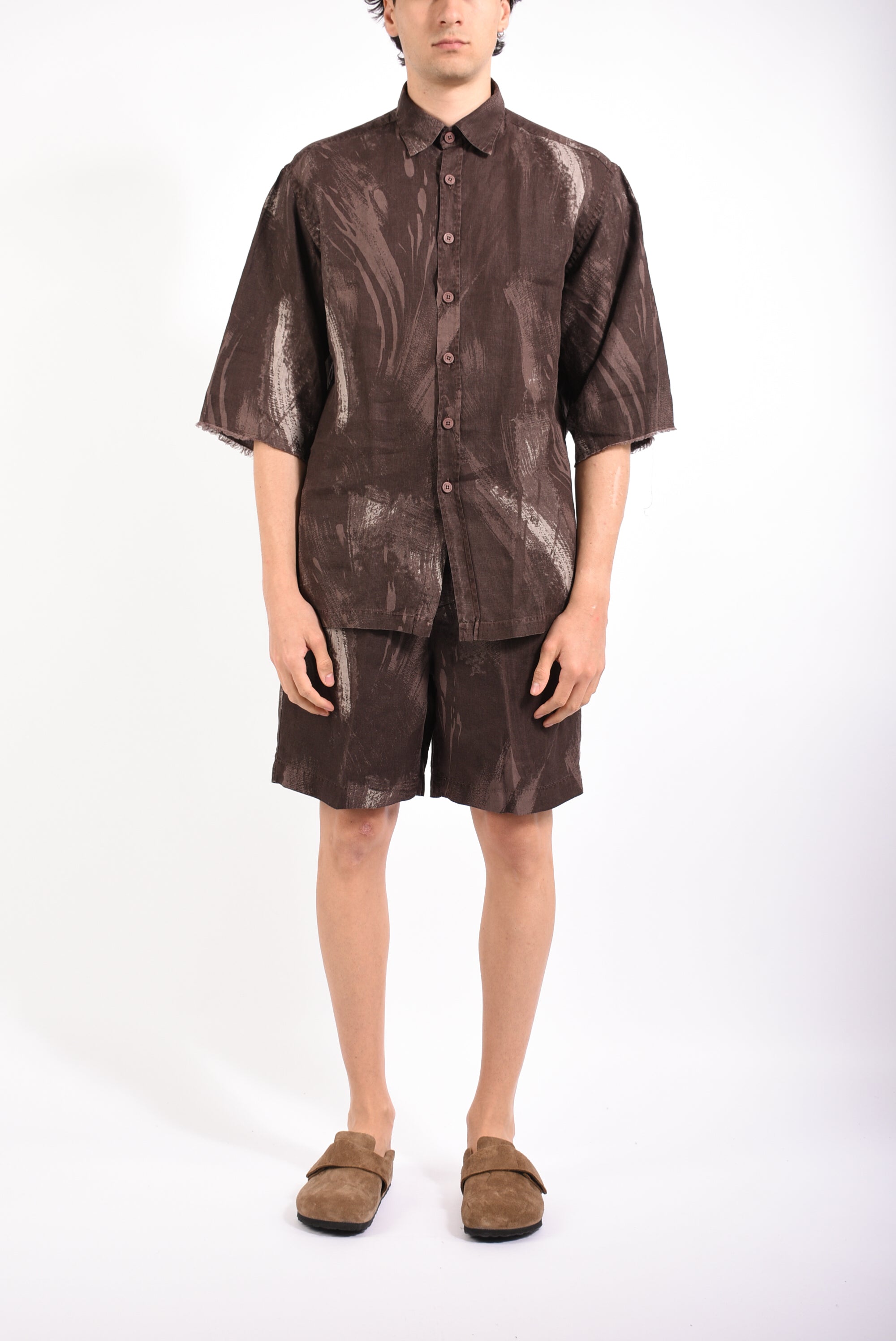 Camicia fantasia STEFANO KUTA in lino