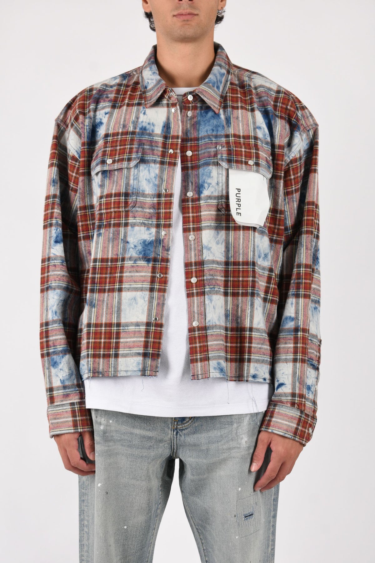Camicia check sfumata