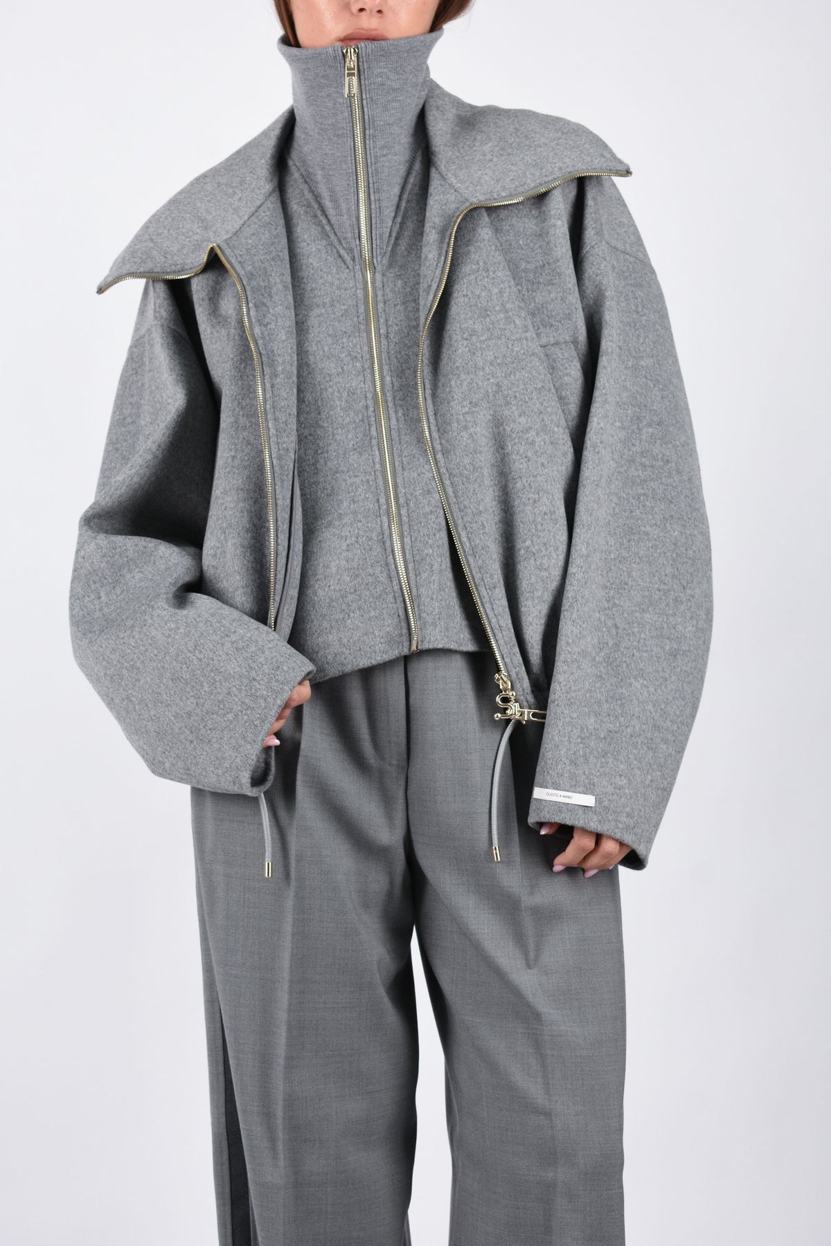 Bomber in pura lana con davantino rimovibile EMIRO 2622086012