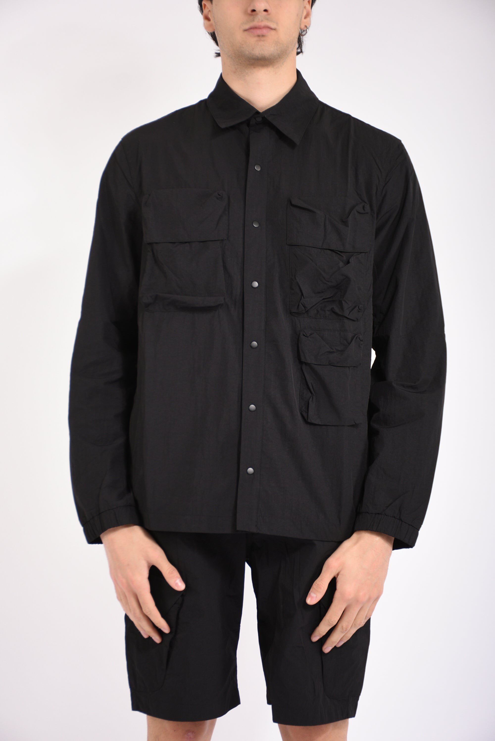 Overshirt cargo in nylon
