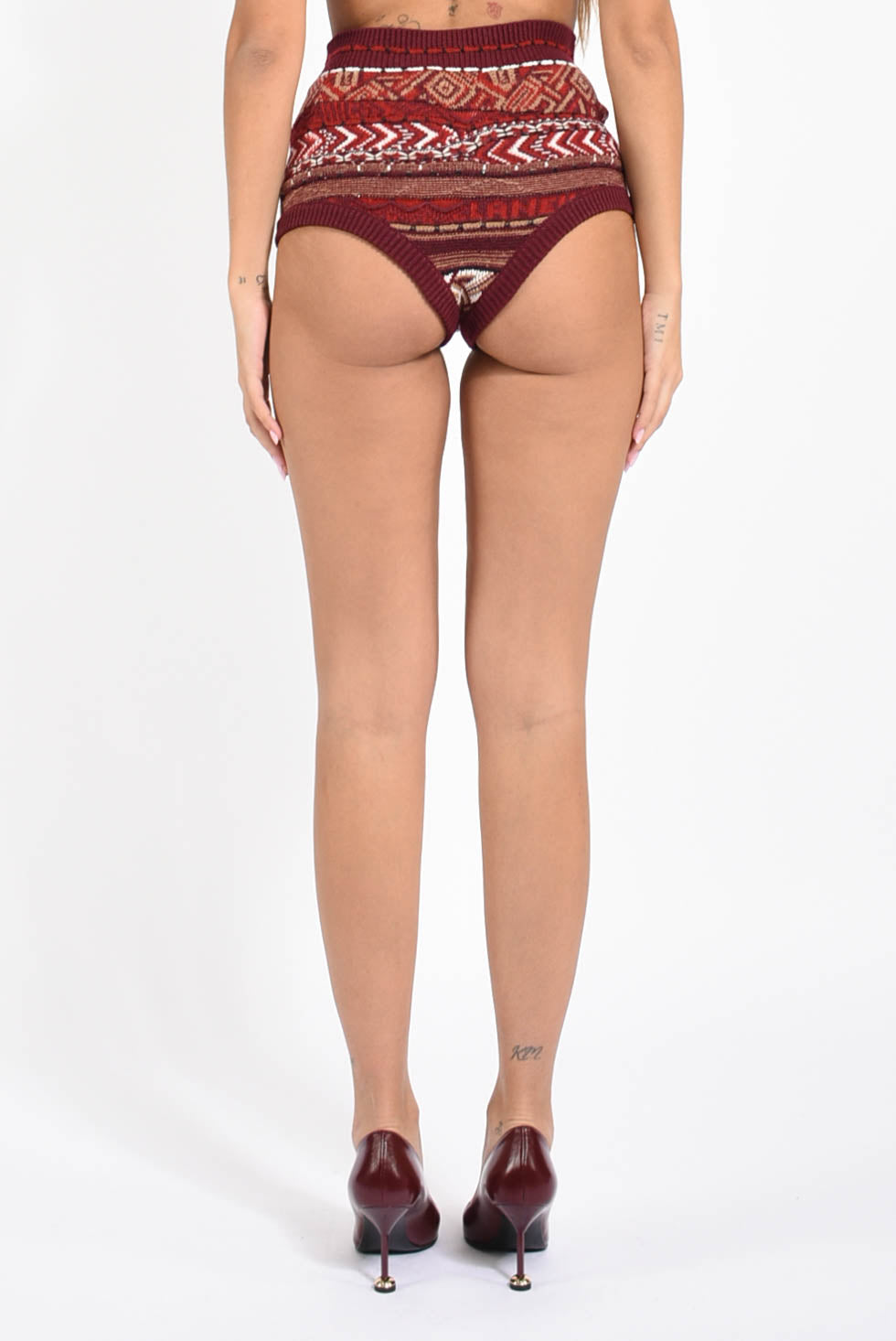 Coulotte in maglia jacquard