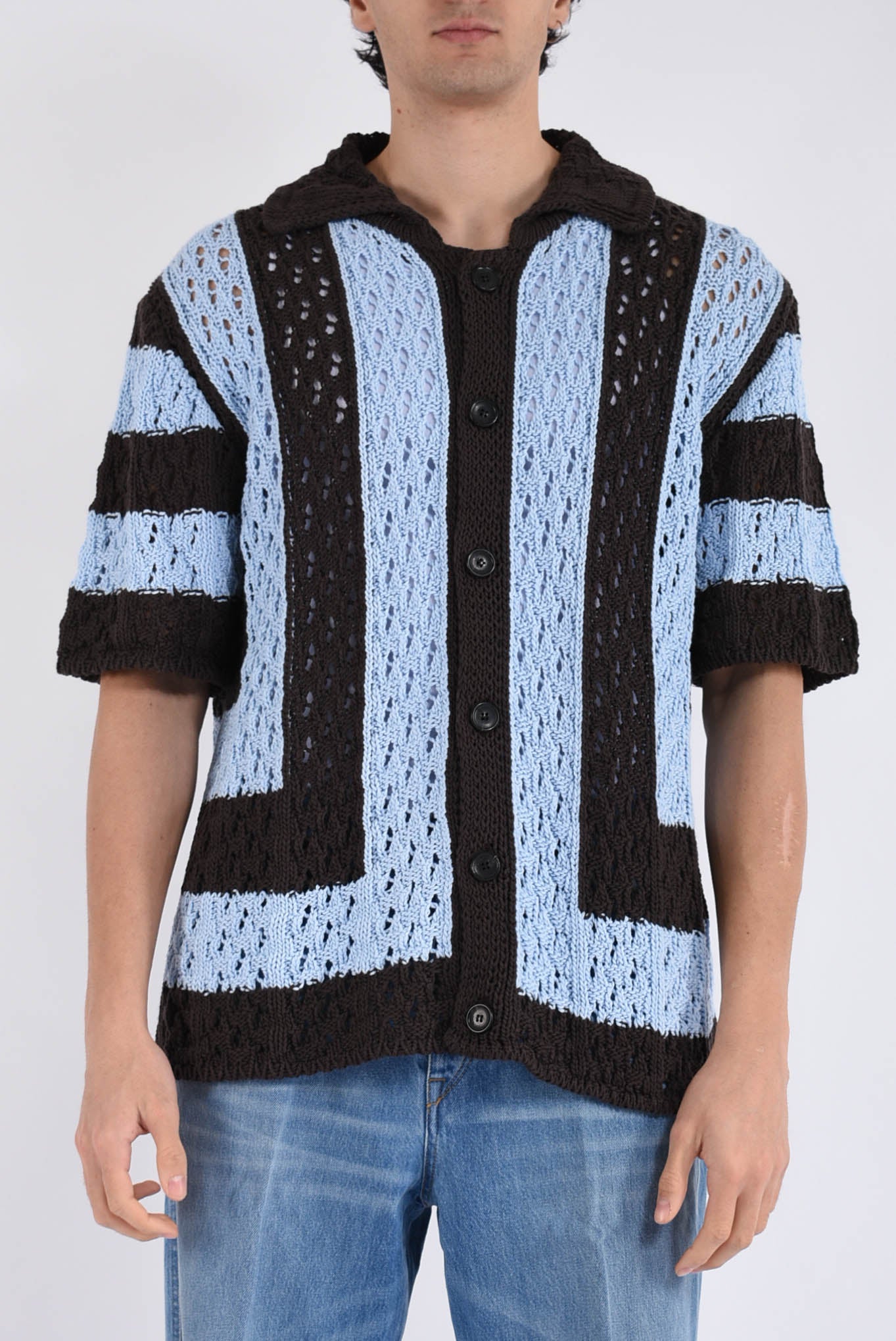 polo jacquard in filo