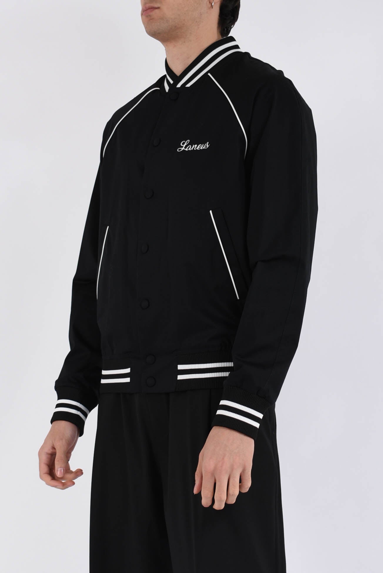 Bomber in raso di cotone shiny