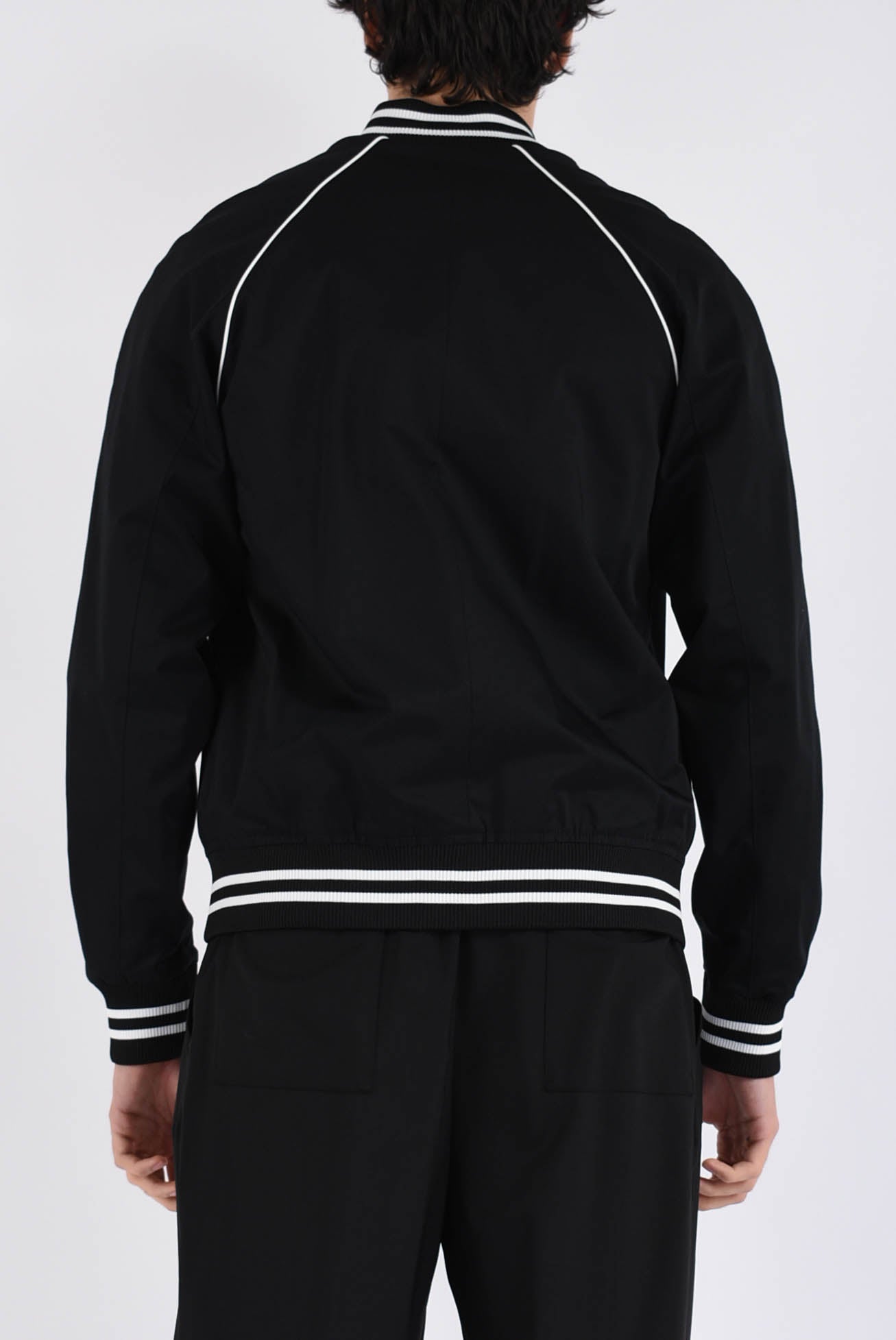 Bomber in raso di cotone shiny
