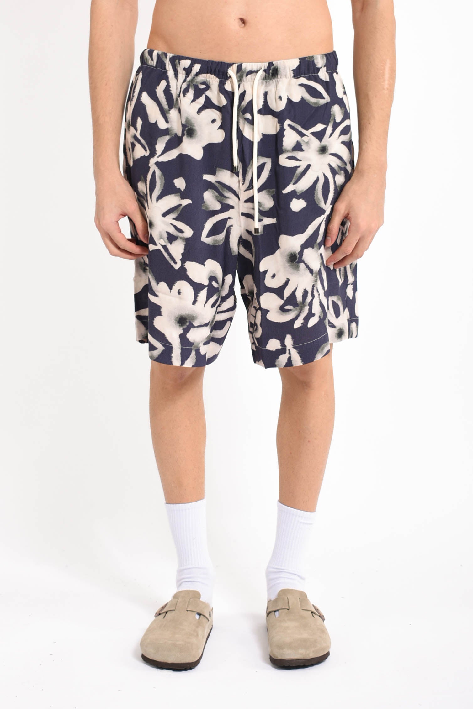 bermuda in viscosa stampato