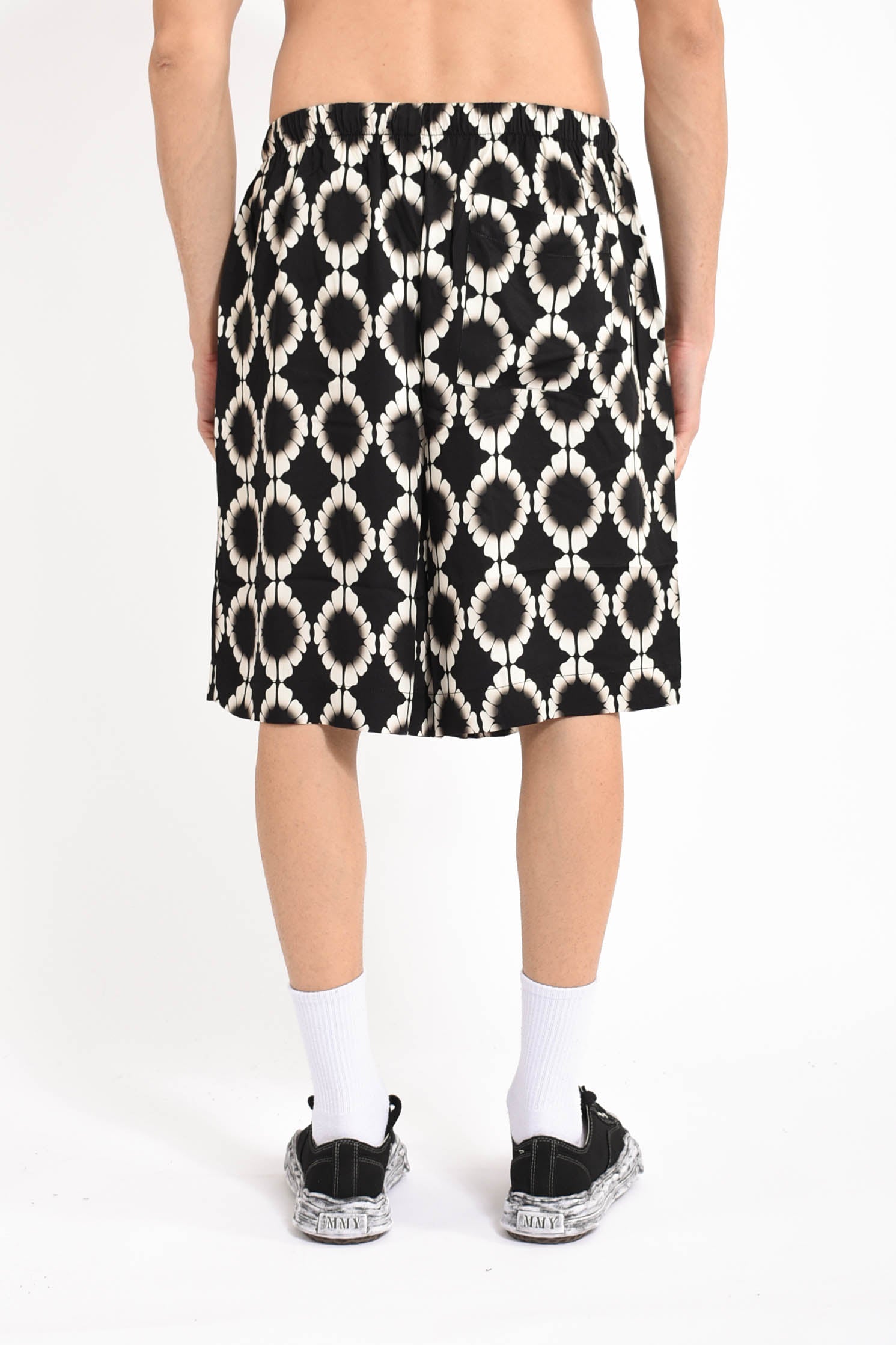 bermuda in viscosa stampata