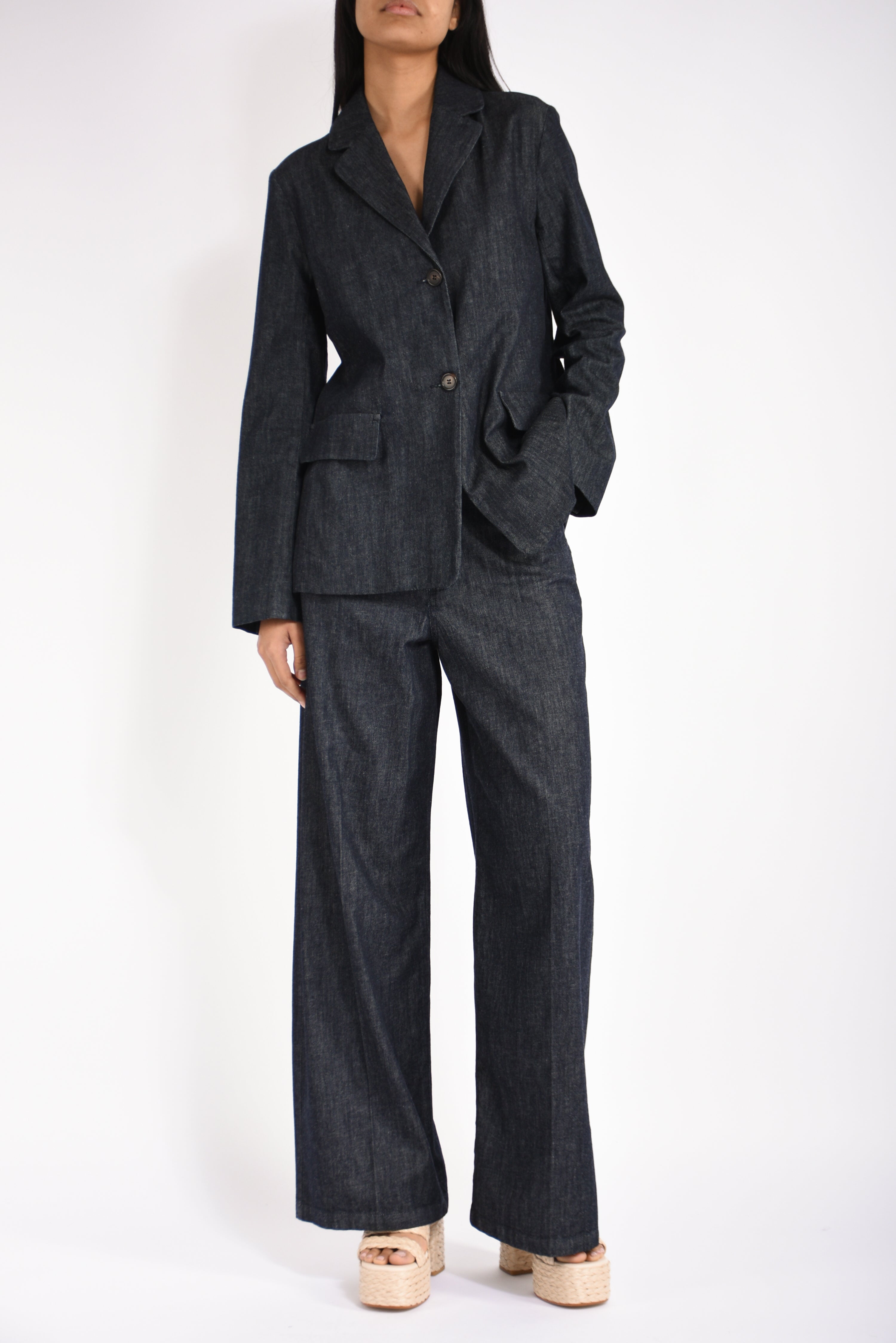 Jeans dritti in denim lavinia