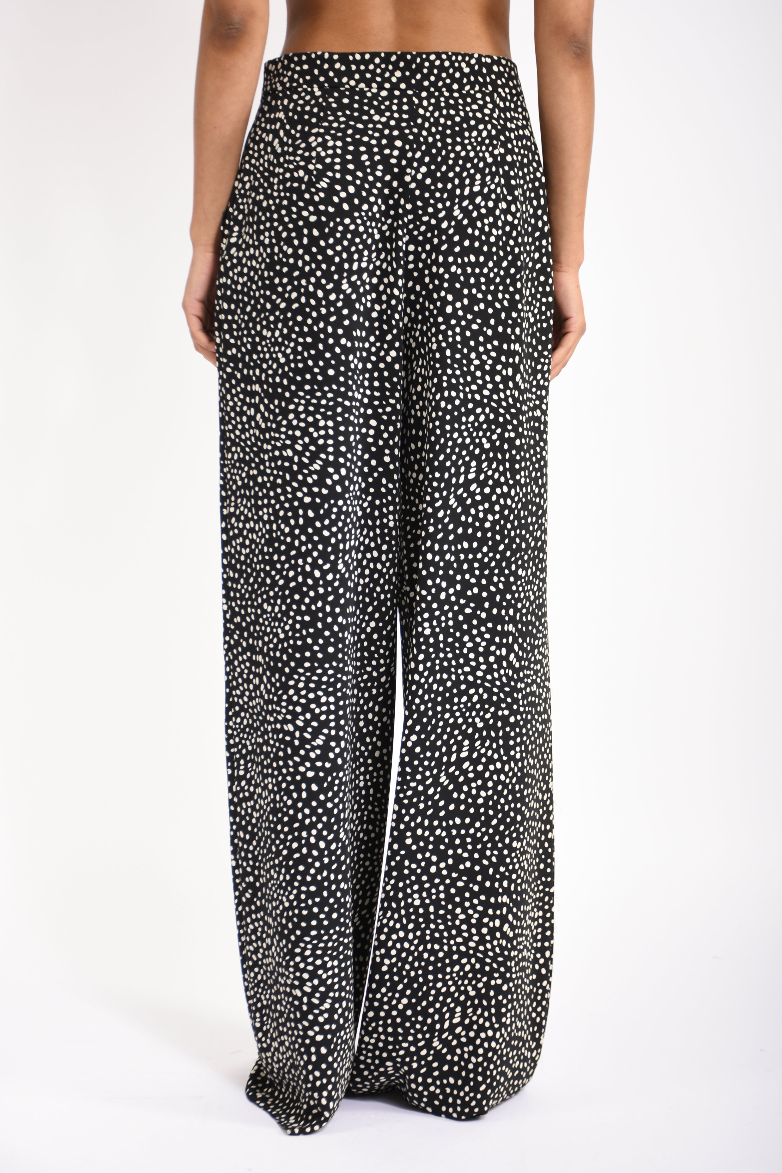 pantaloni wide leg stampati fresco