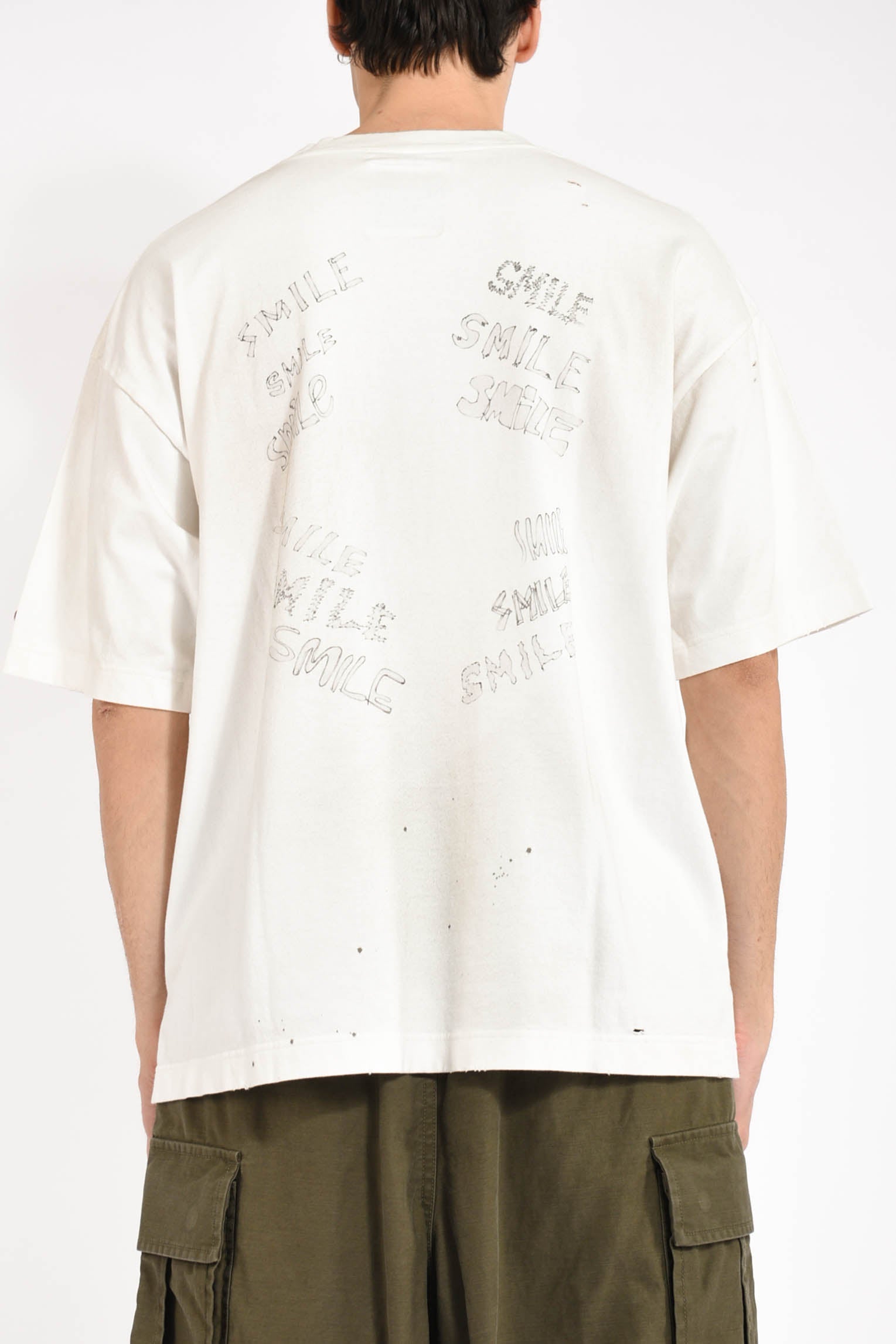 t-shirt leon print distressed