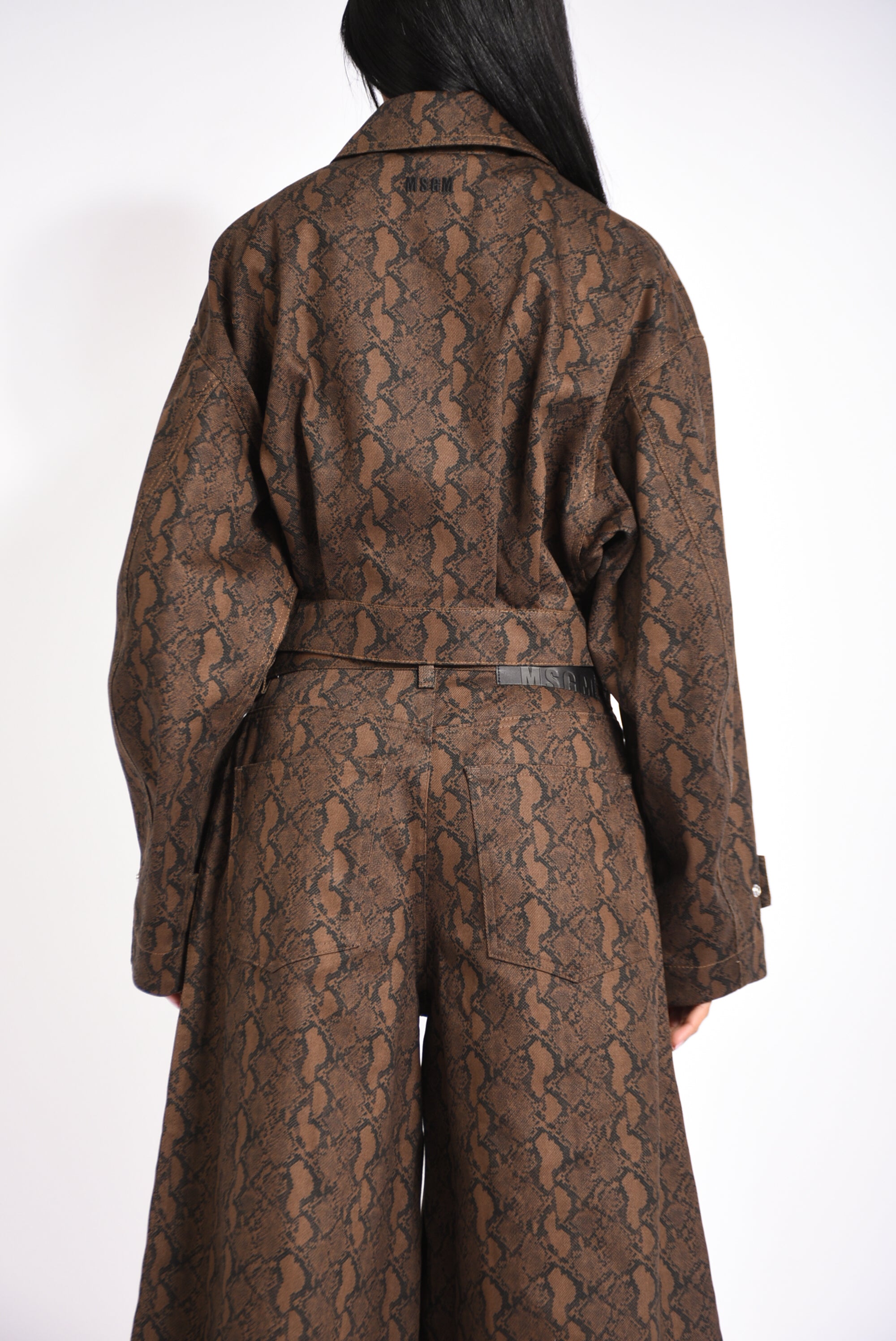 giubbino crop in cotone