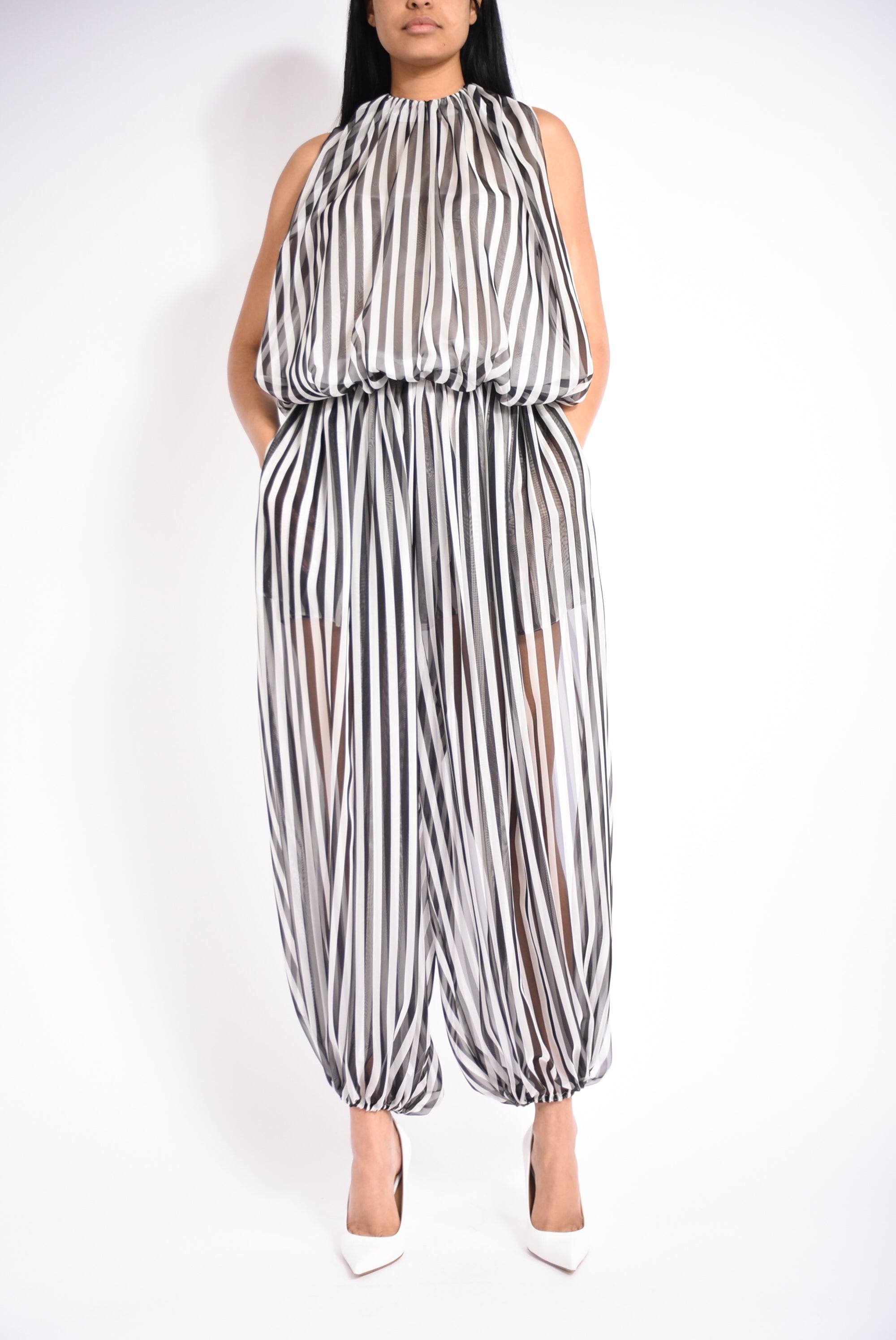 top a palloncino in chiffon