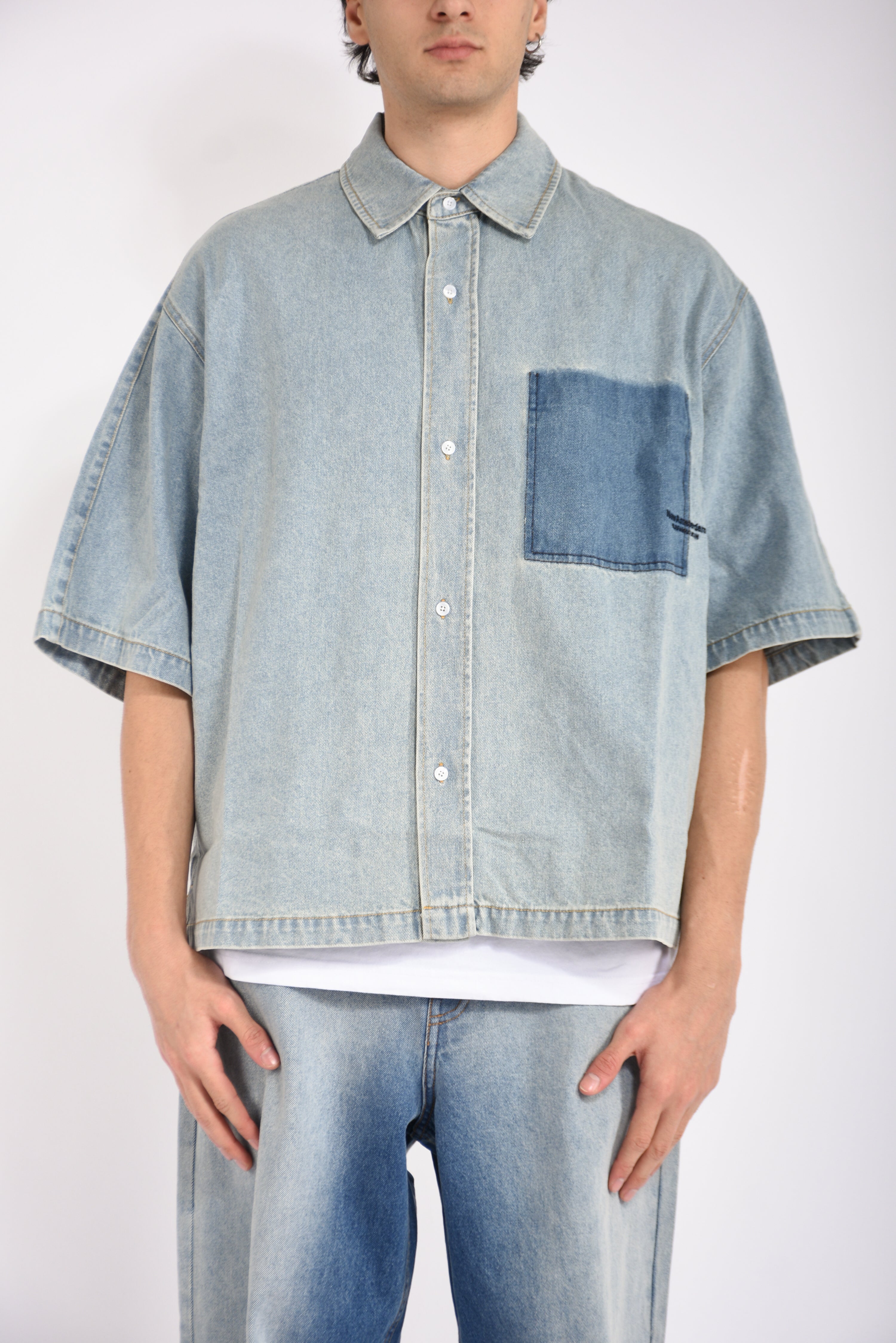 camicia lyocell short sleeves