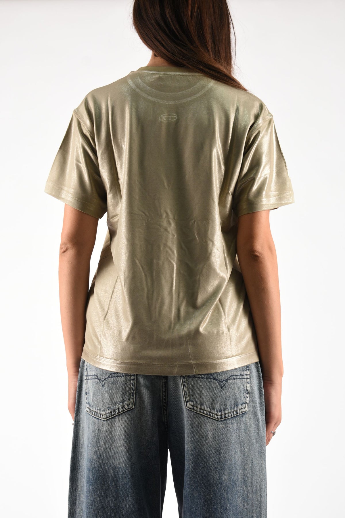 T-shirt in jersey con finitura metallizzata T-NORMY A240760EGDQ