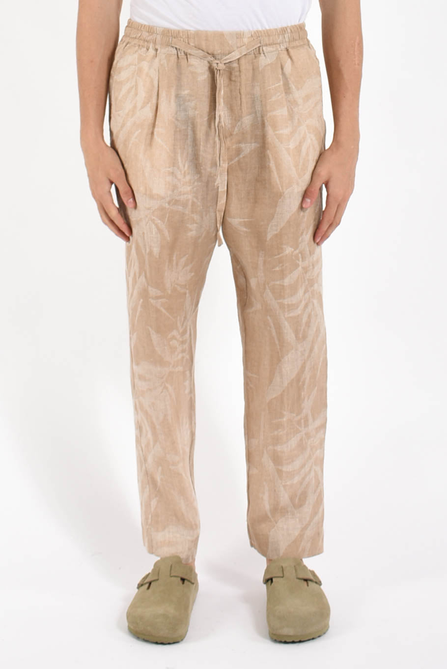 Pantaloni fantasia in lino