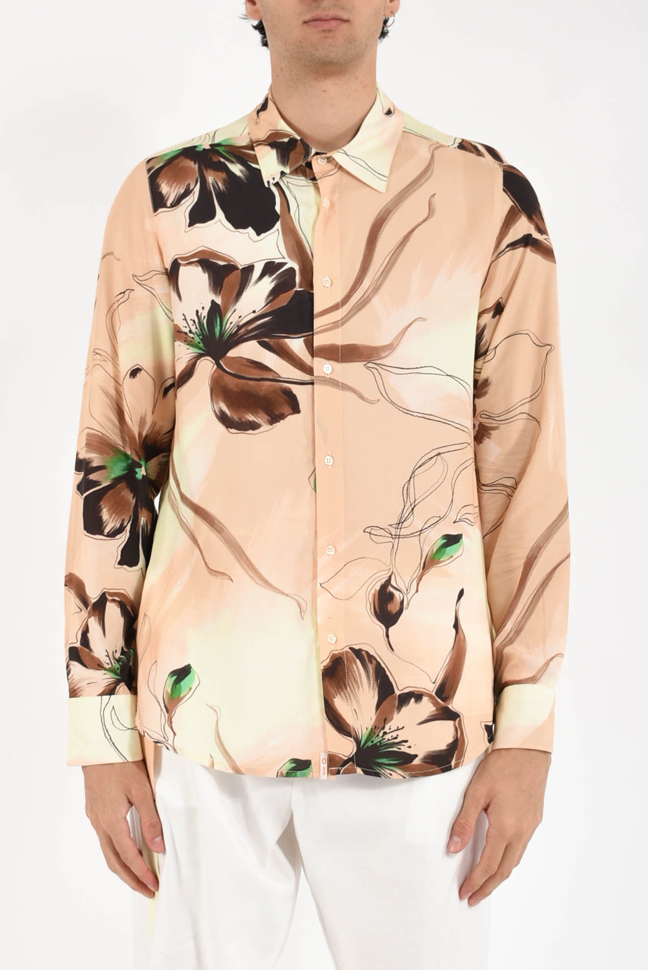 Camicia fantasia in viscosa