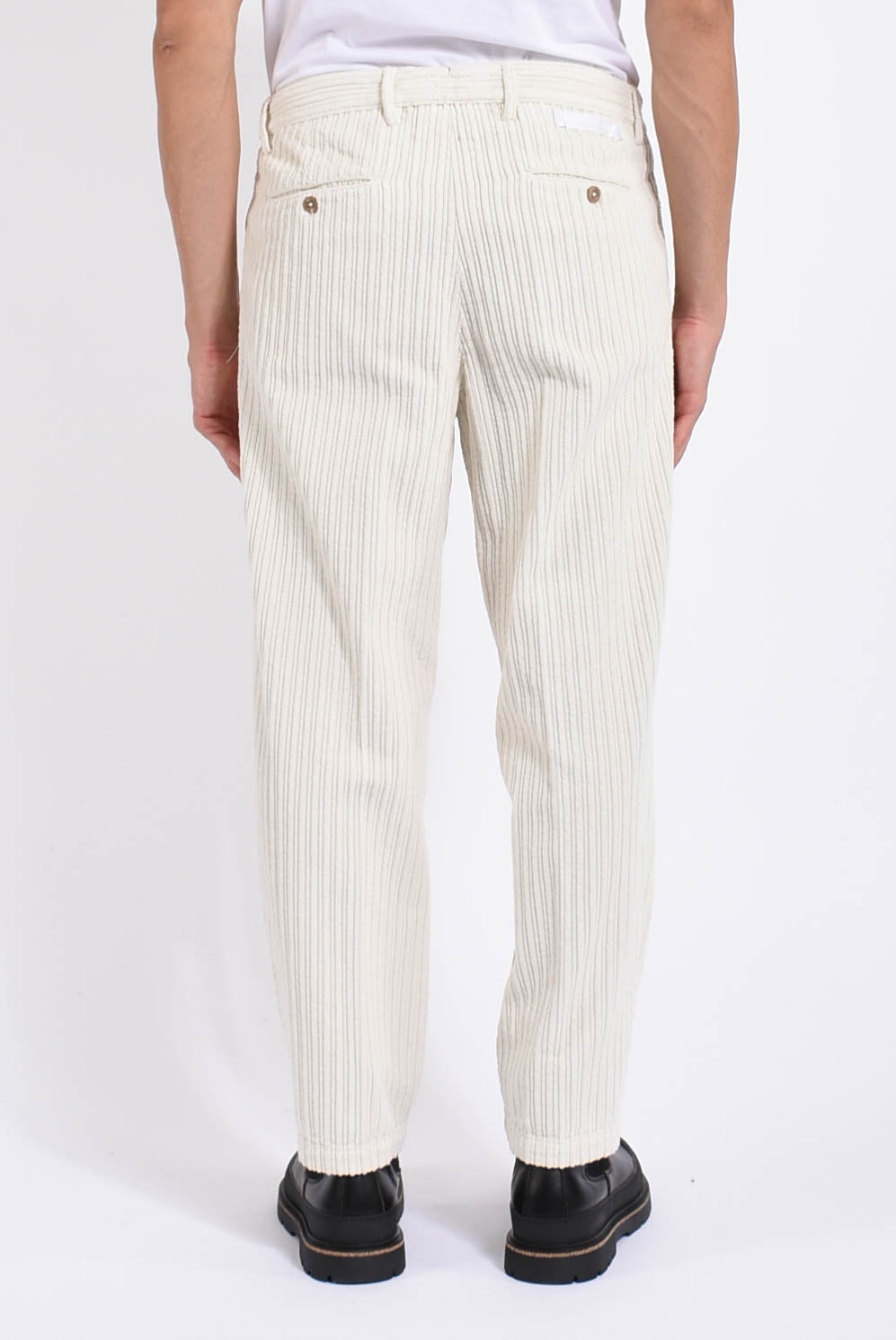 Pantaloni manhattans in velluto a coste