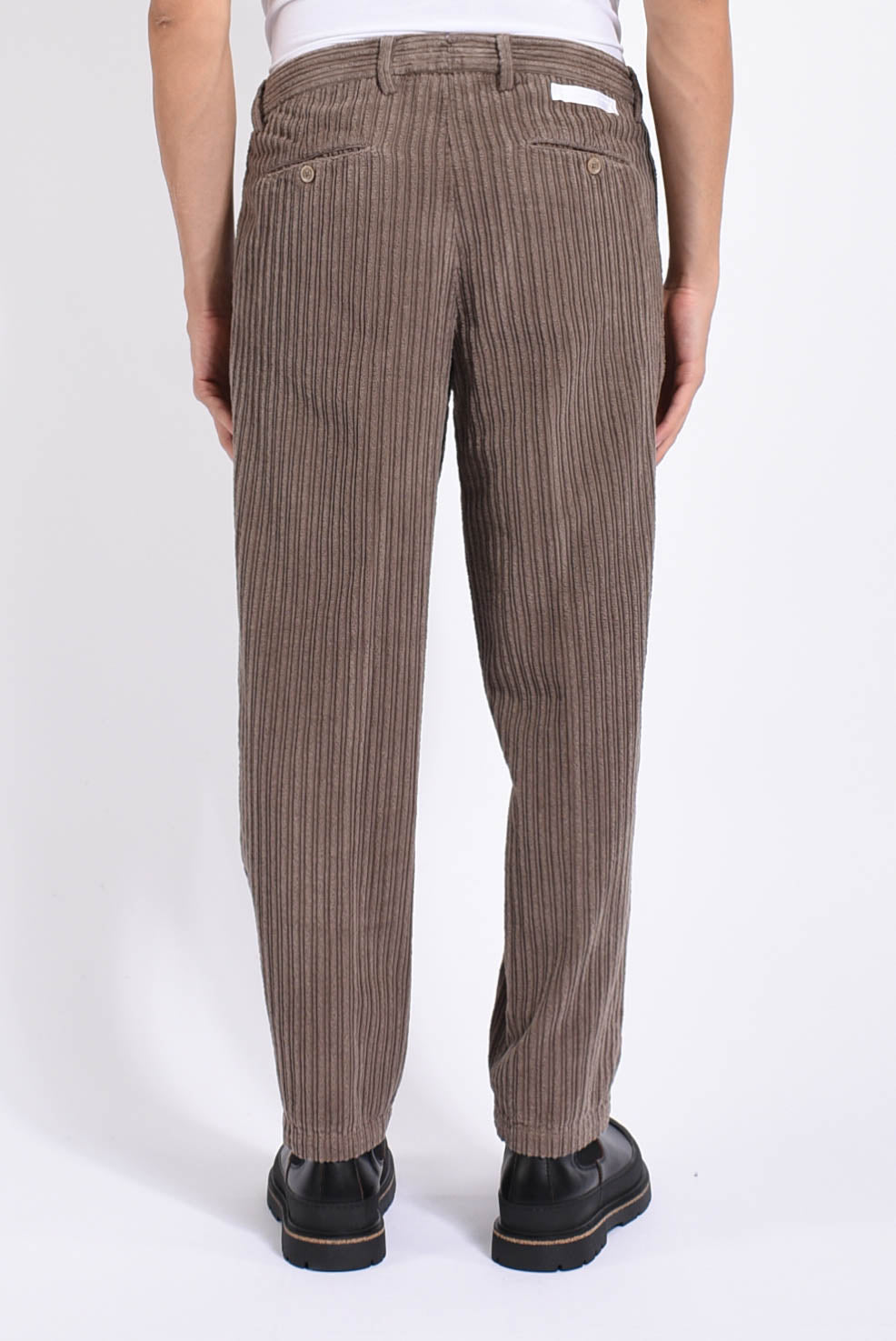 Pantaloni manhattans in velluto a coste