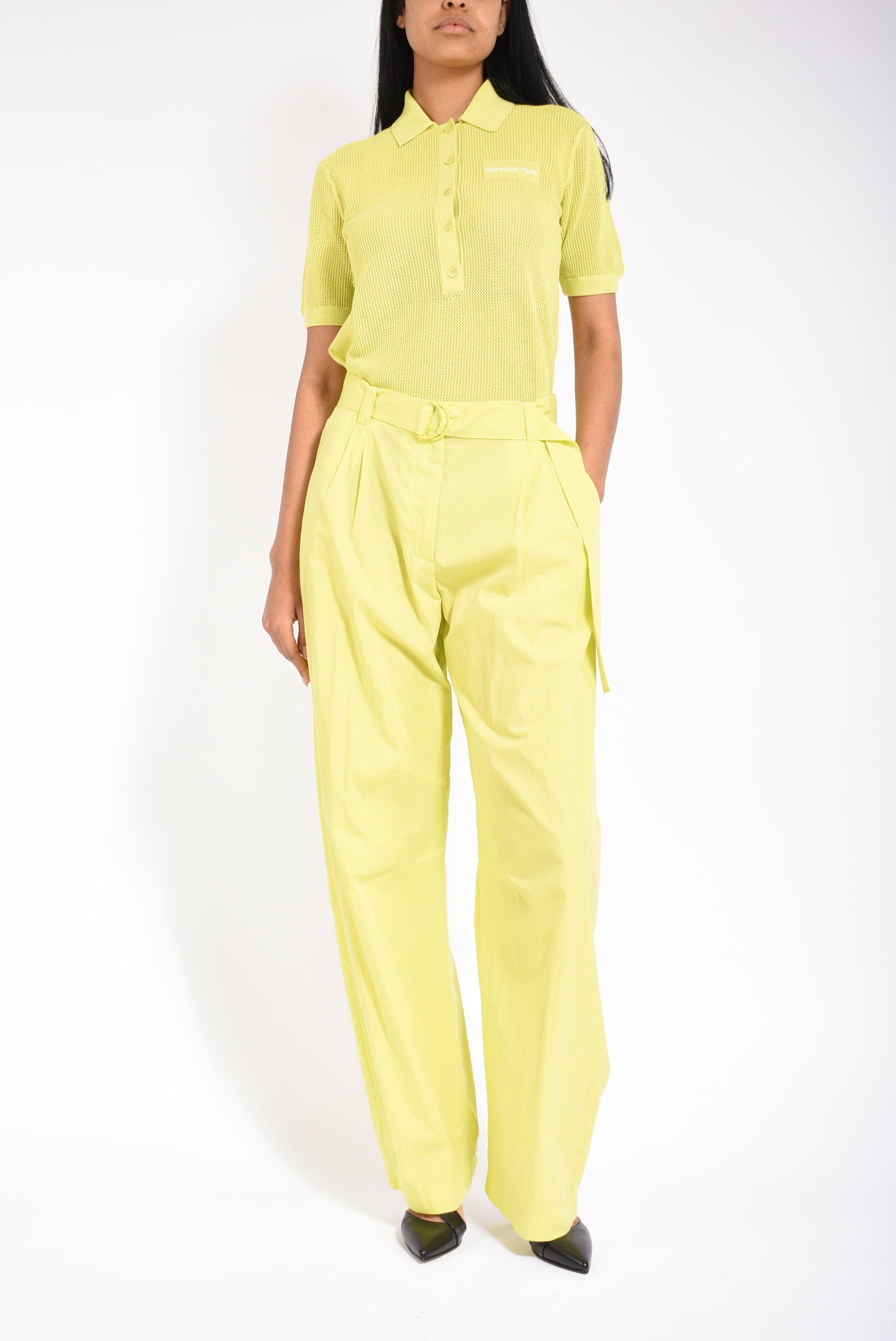 Pantaloni ampi in cotone