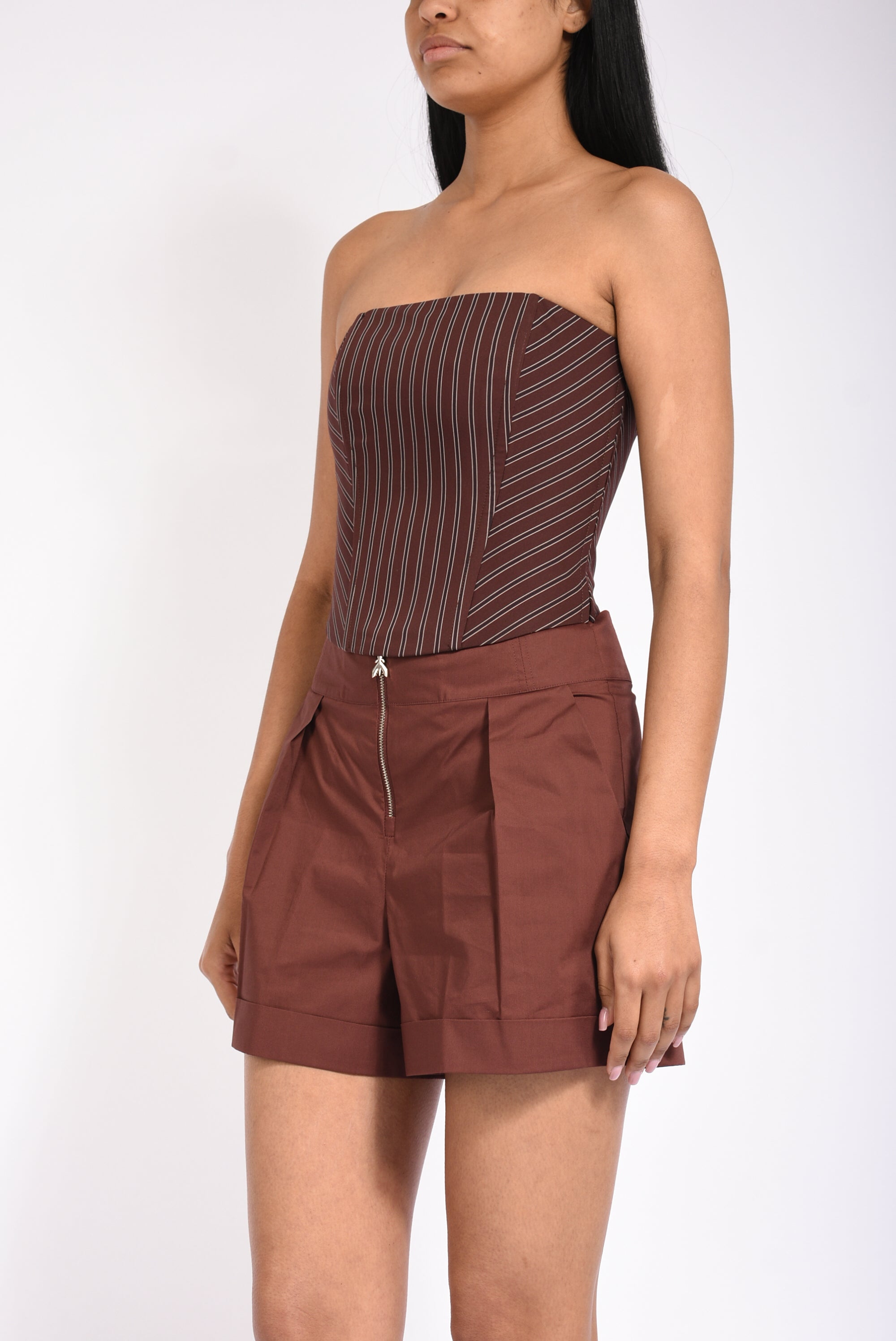 Top bustier in popeline