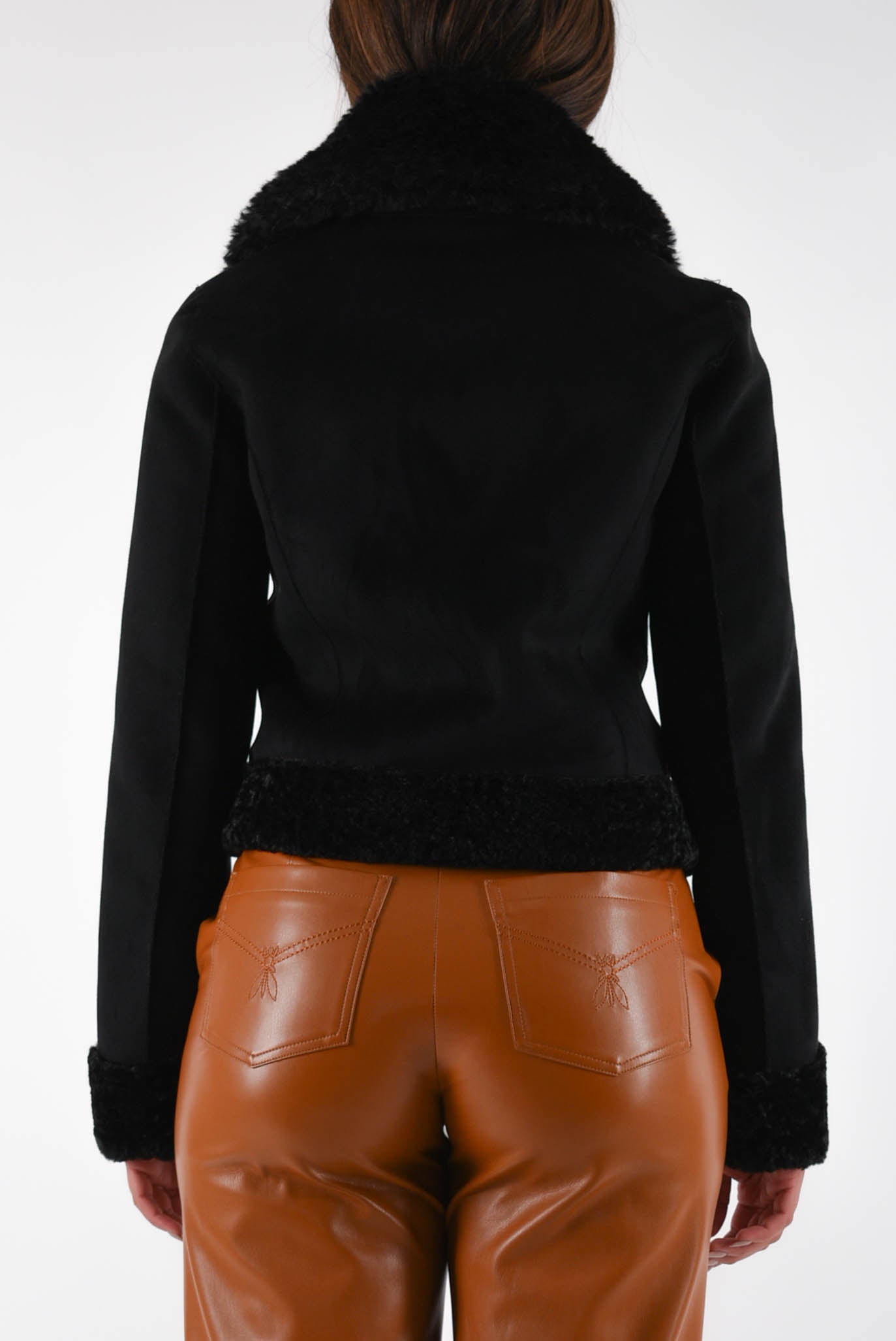 giubbino in ecopelle reversibile
