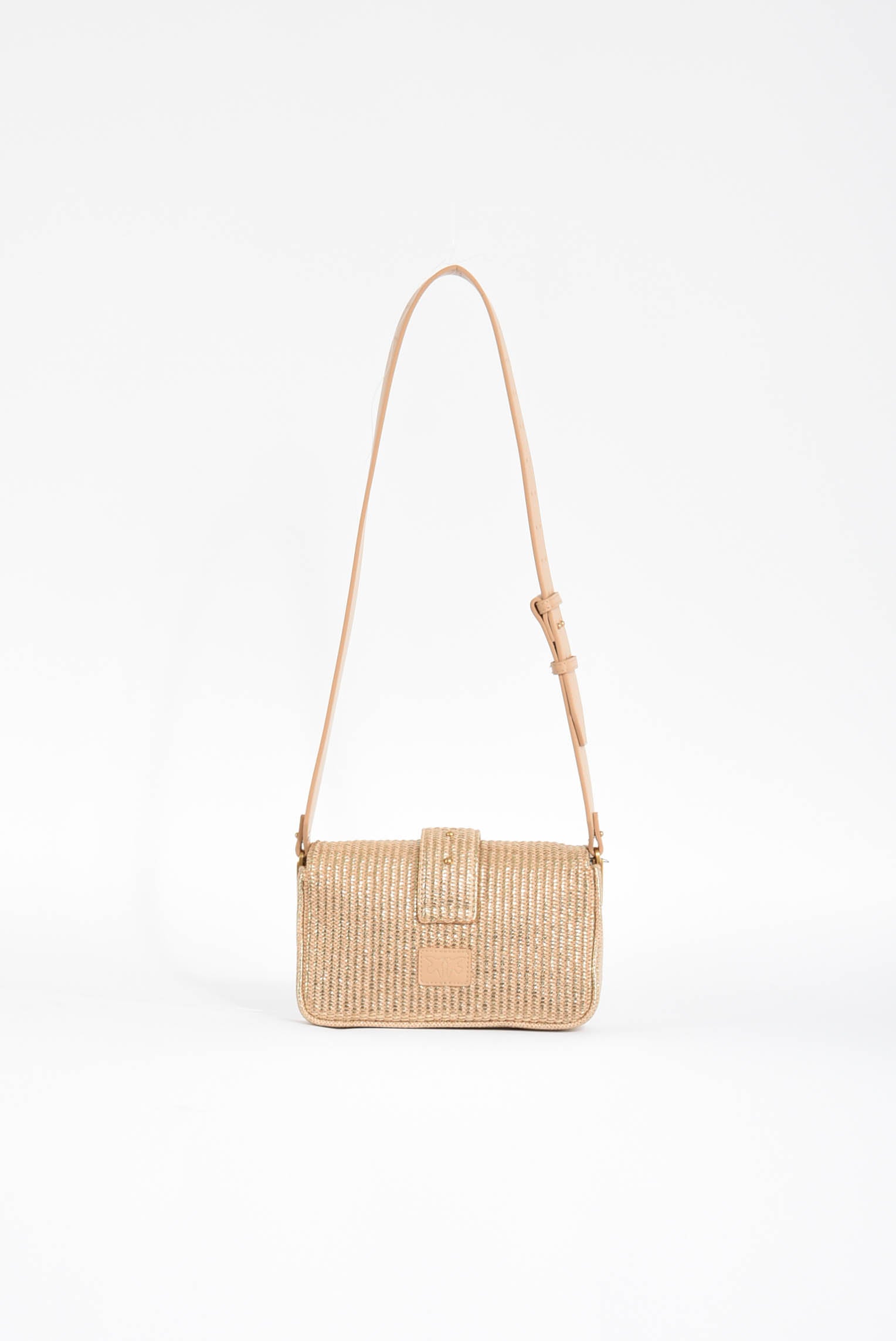 borsa a spalla love one mini slouchy rafia