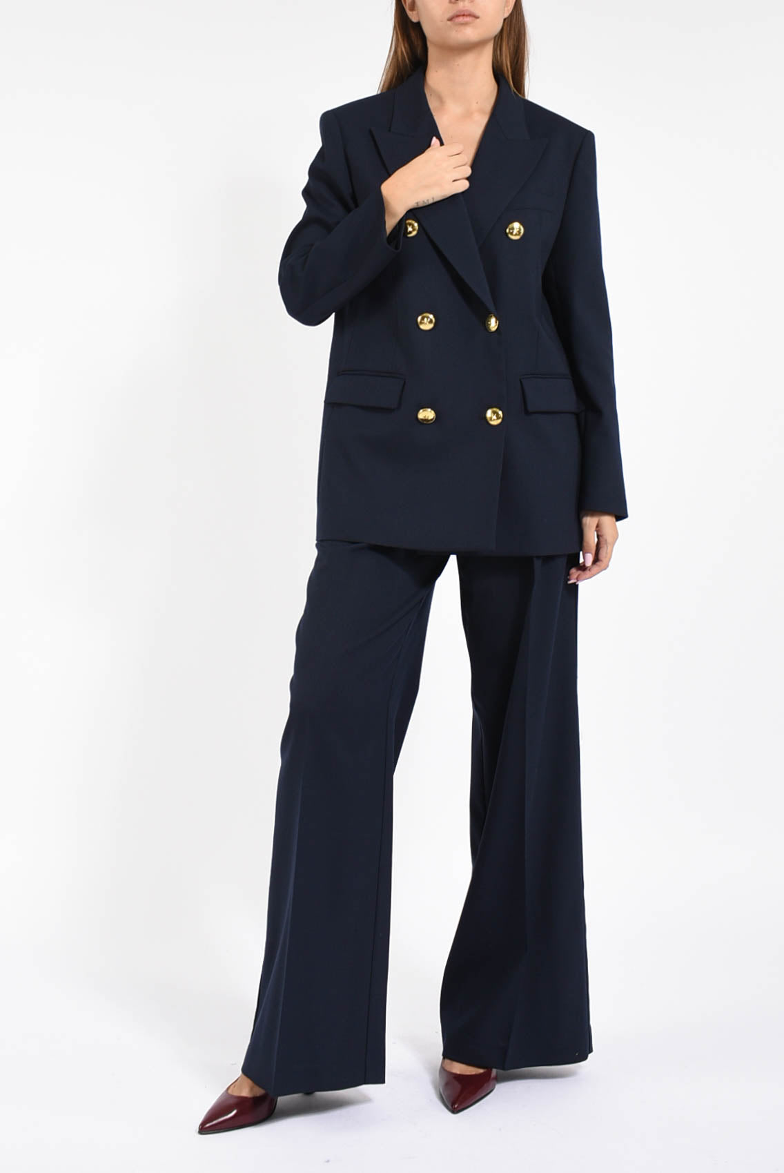 pantaloni a palazzo modello riso