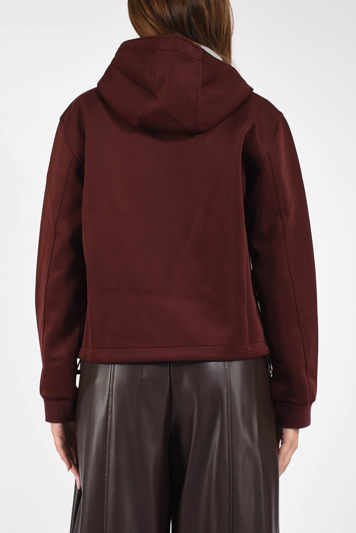 giubbino in felpa effetto neoprene