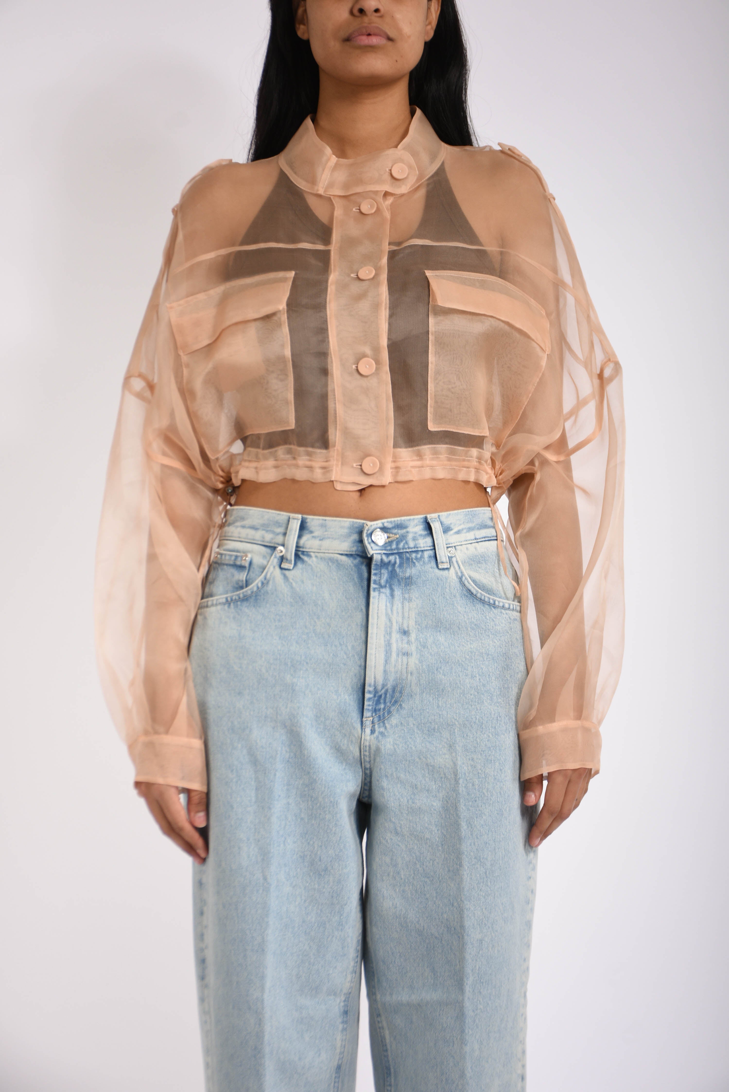 caban in organza longan