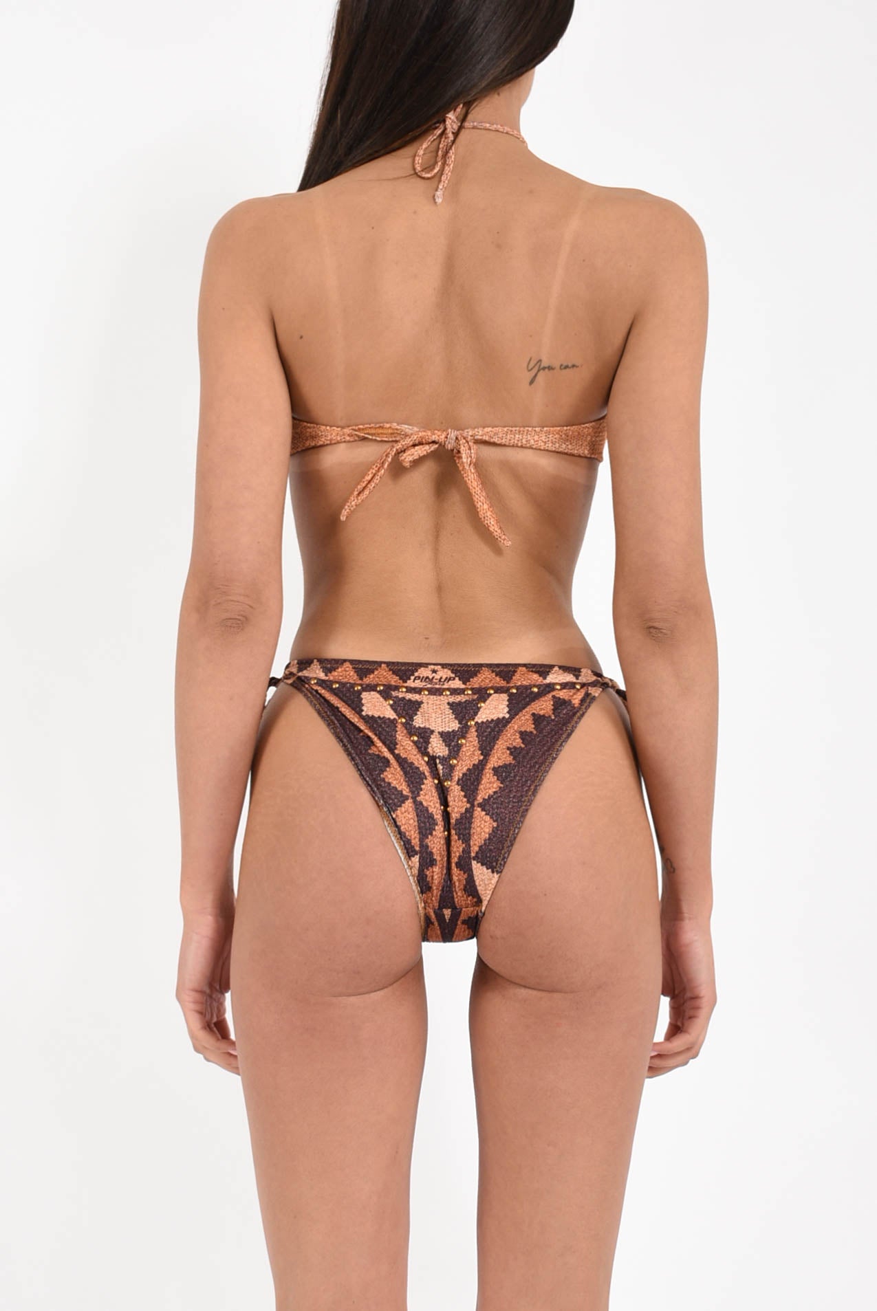 Bikini Fascia Borchie Intreccio Africano