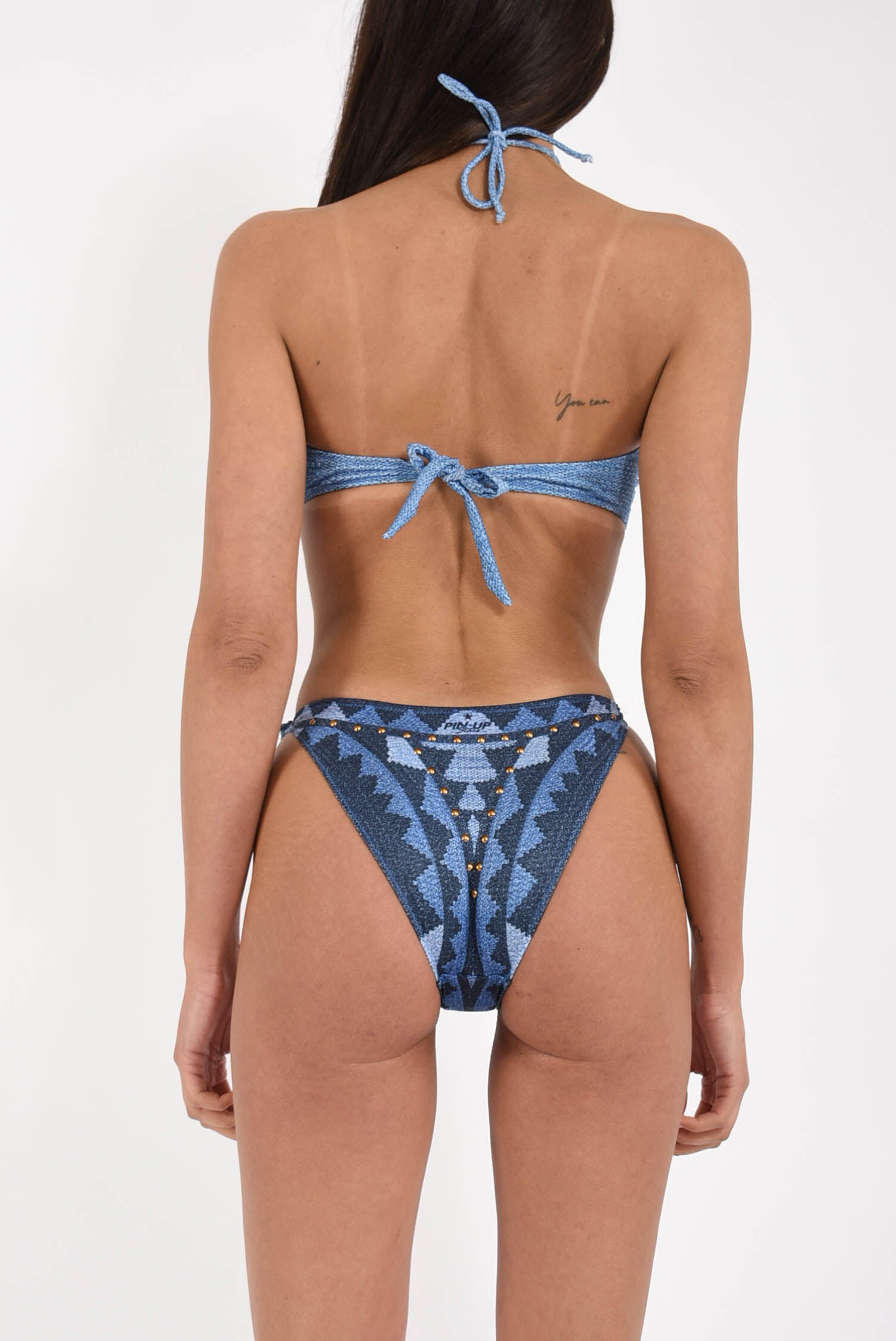 Bikini Fascia Borchie Intreccio Africano