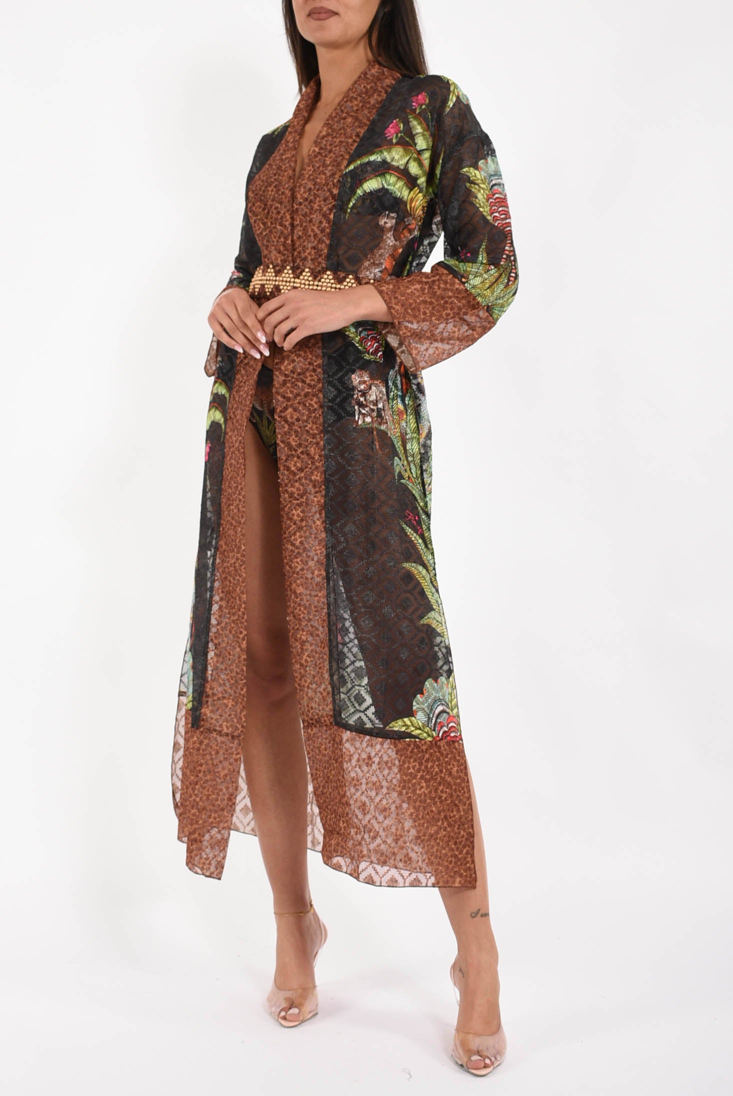 abito Kimono Lungo Safari