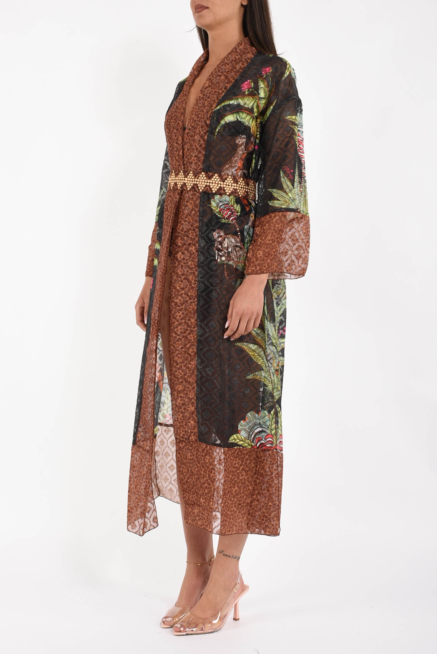 abito Kimono Lungo Safari
