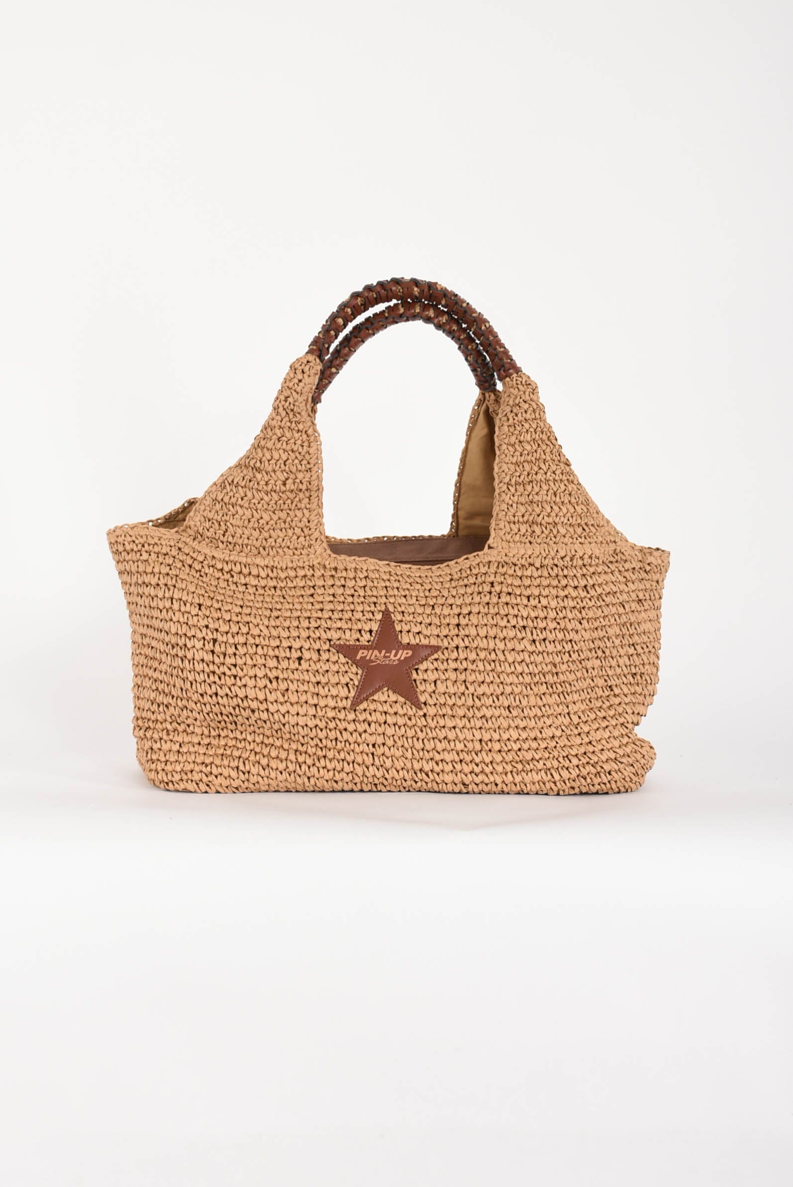 borsa shopper cesto paglia