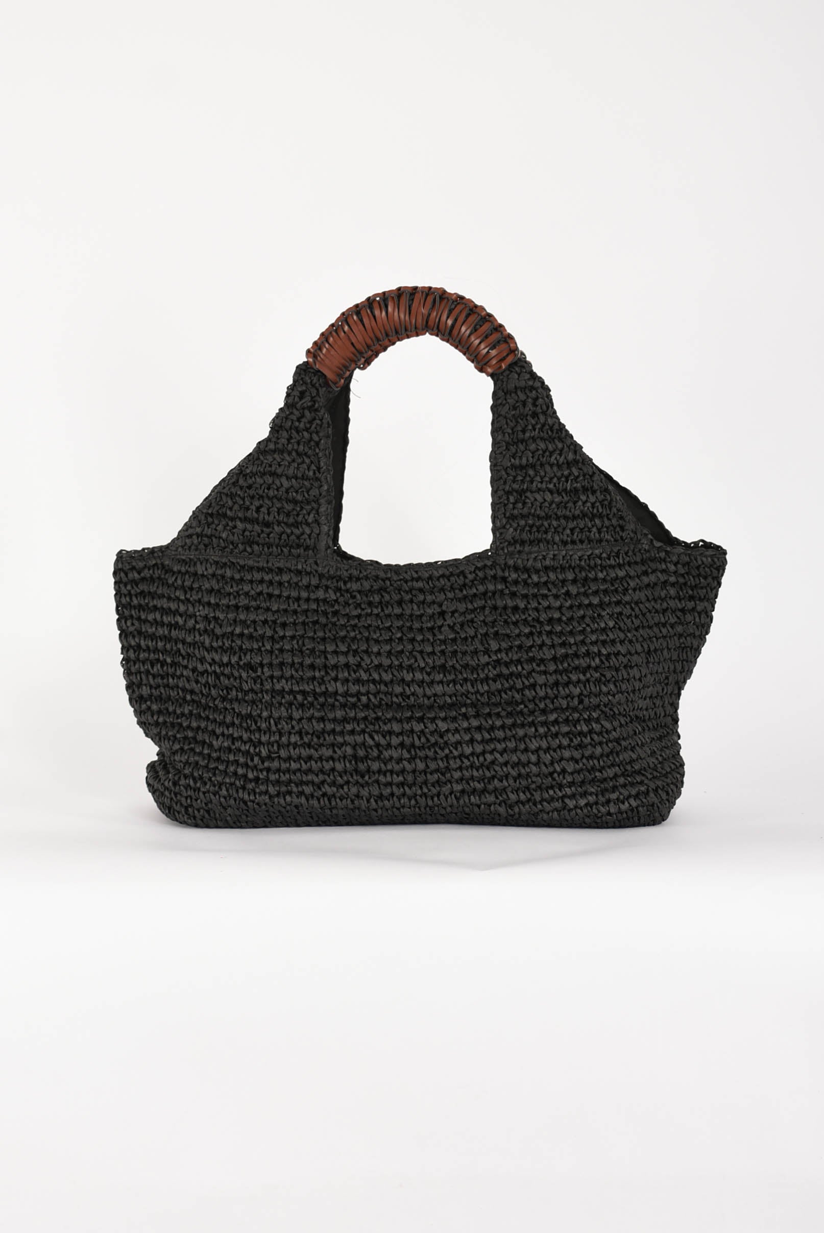 borsa shopper cesto paglia