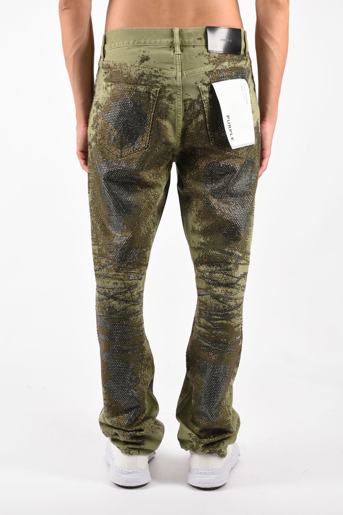 Jeans straight trompe loeil