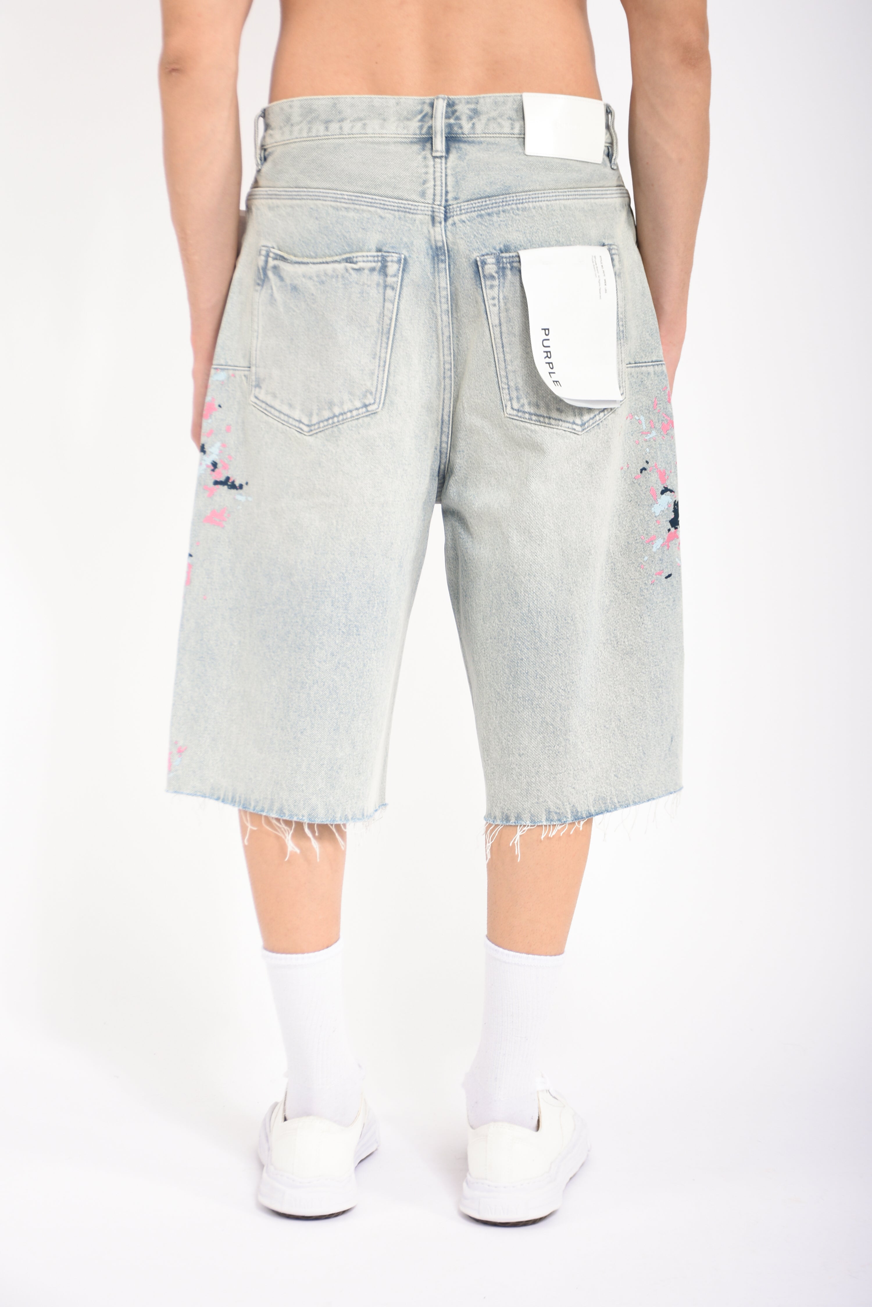 Bermuda splatter embroidery