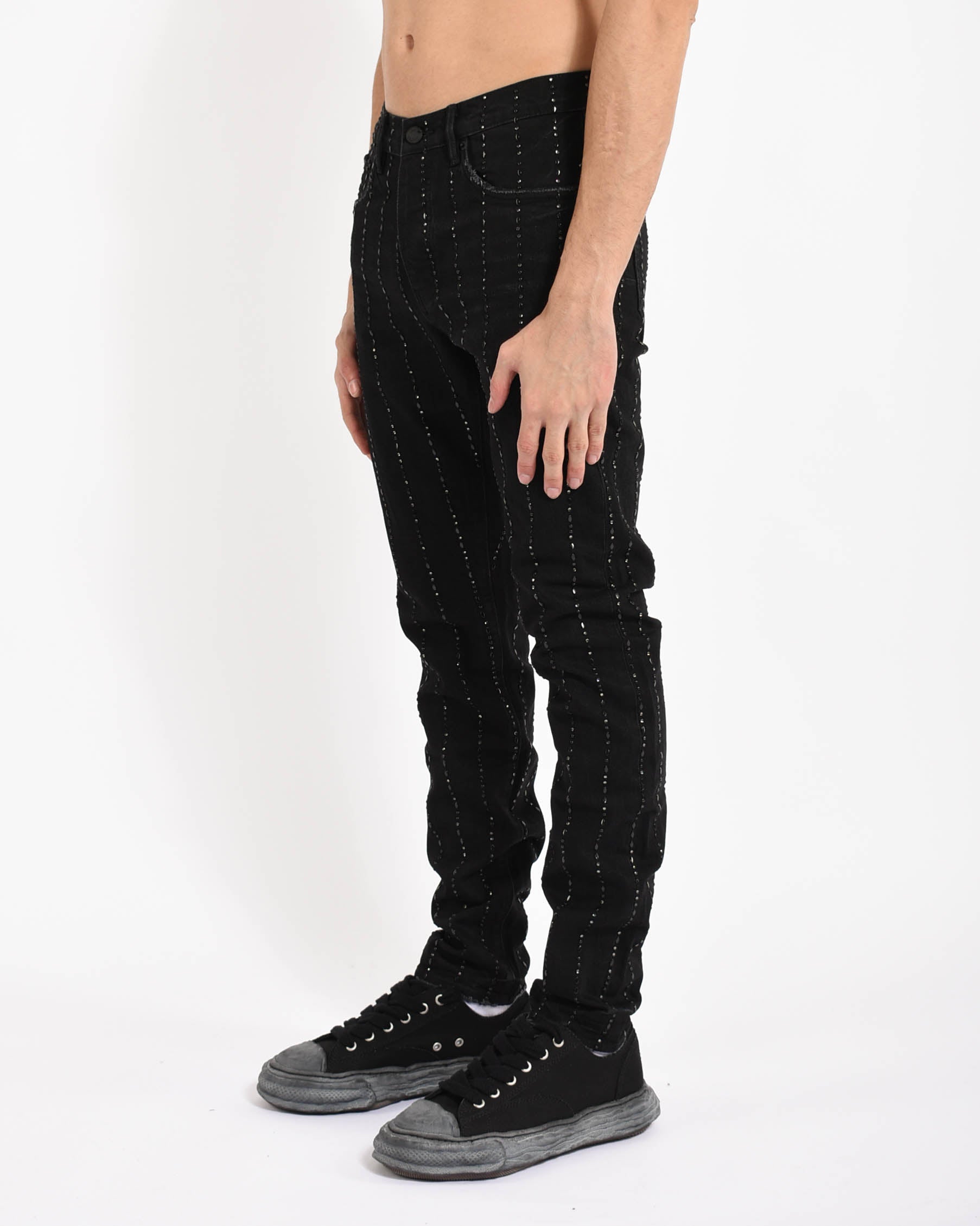 jeans skinny hotfix pinstripe