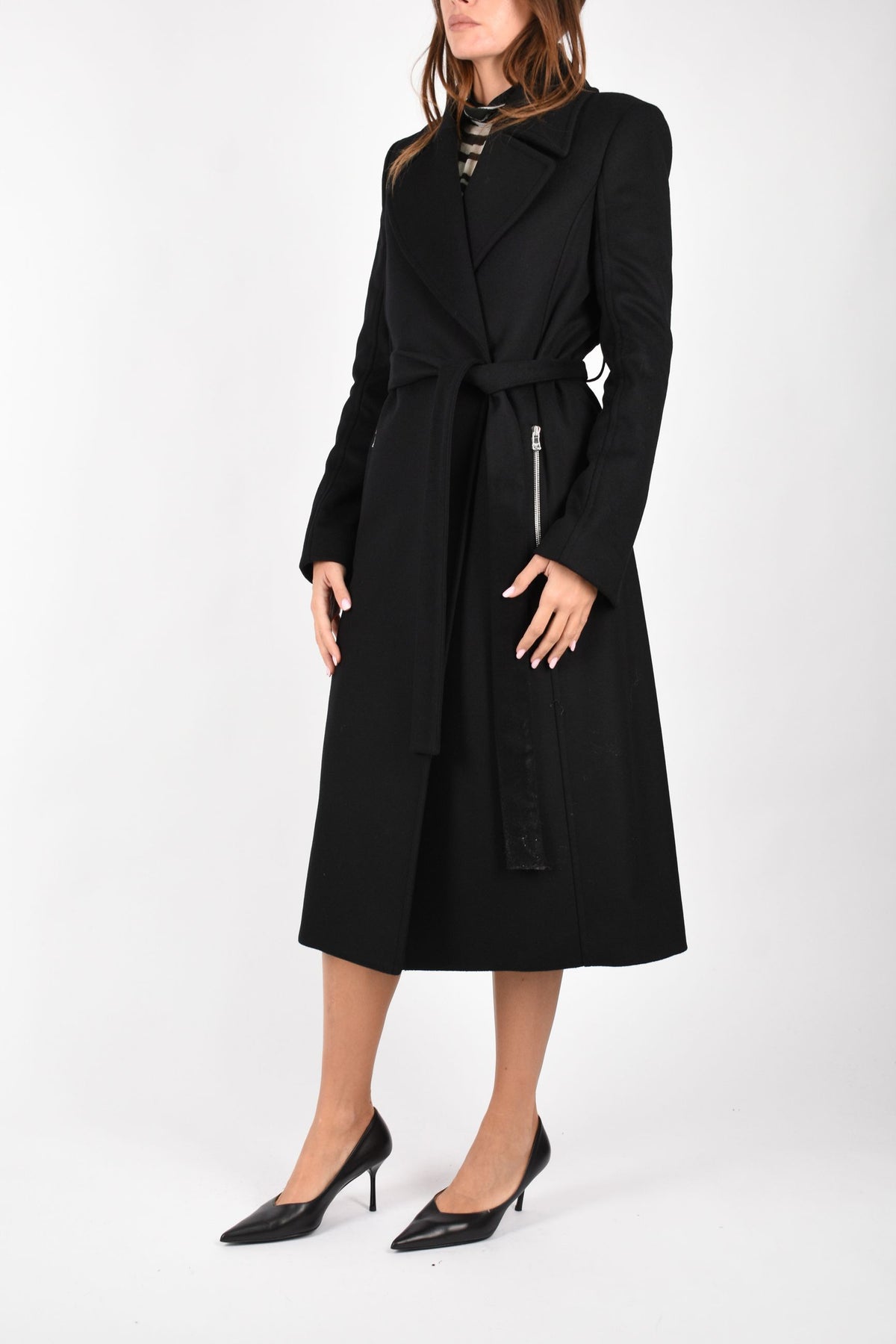 Cappotto con cintura 2O0225A171