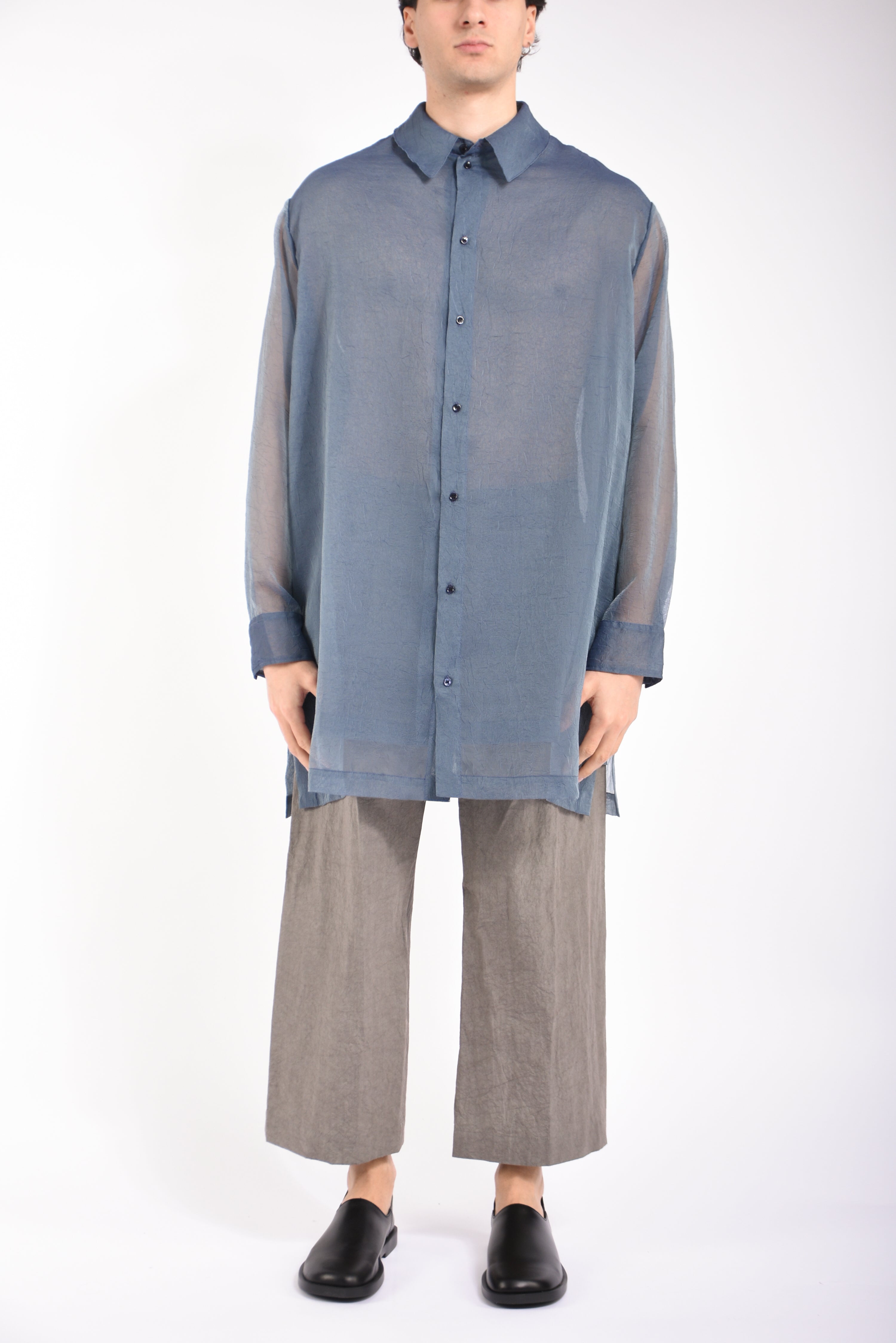 Pantaloni cropped in cotone