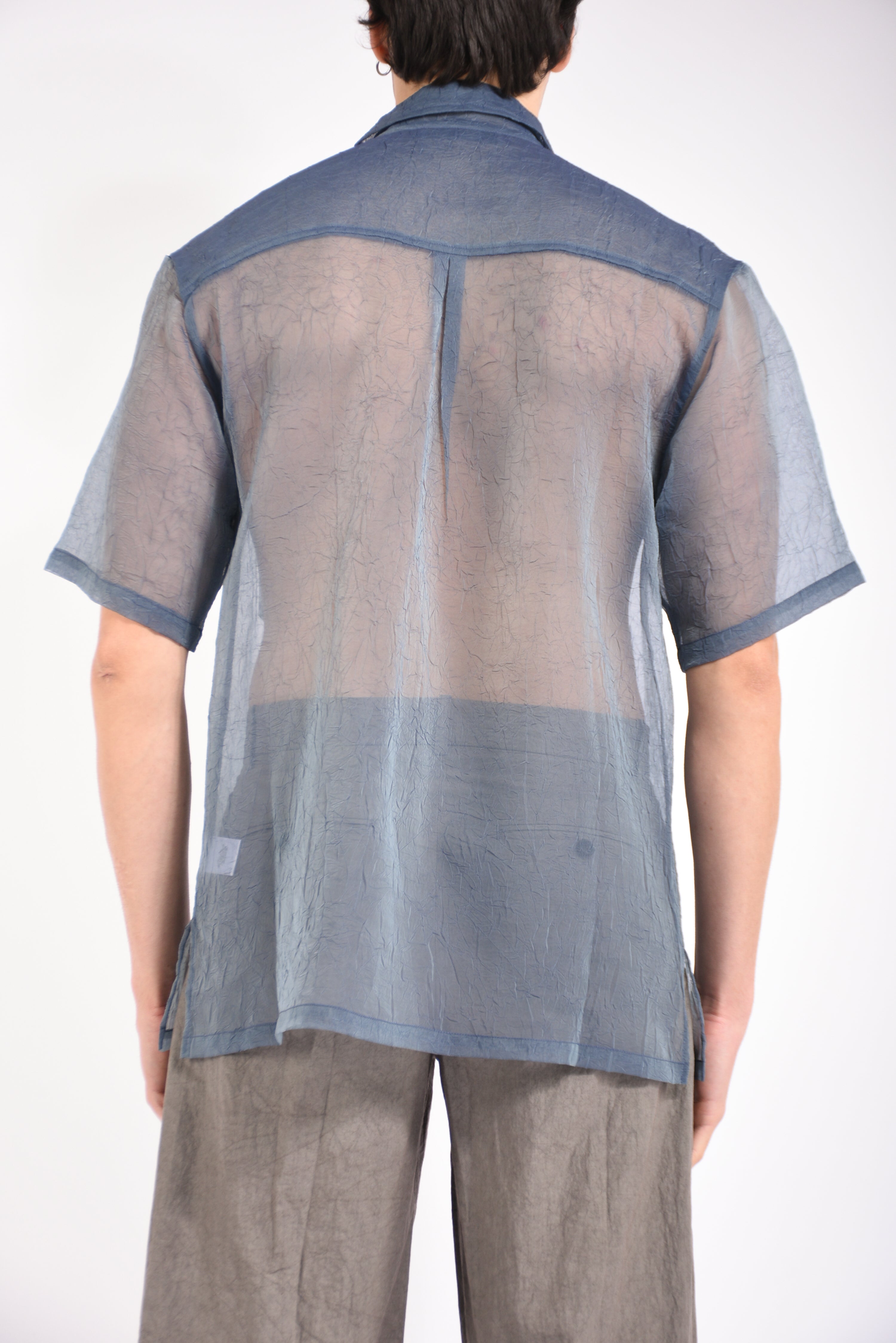 Camicia layered in organza