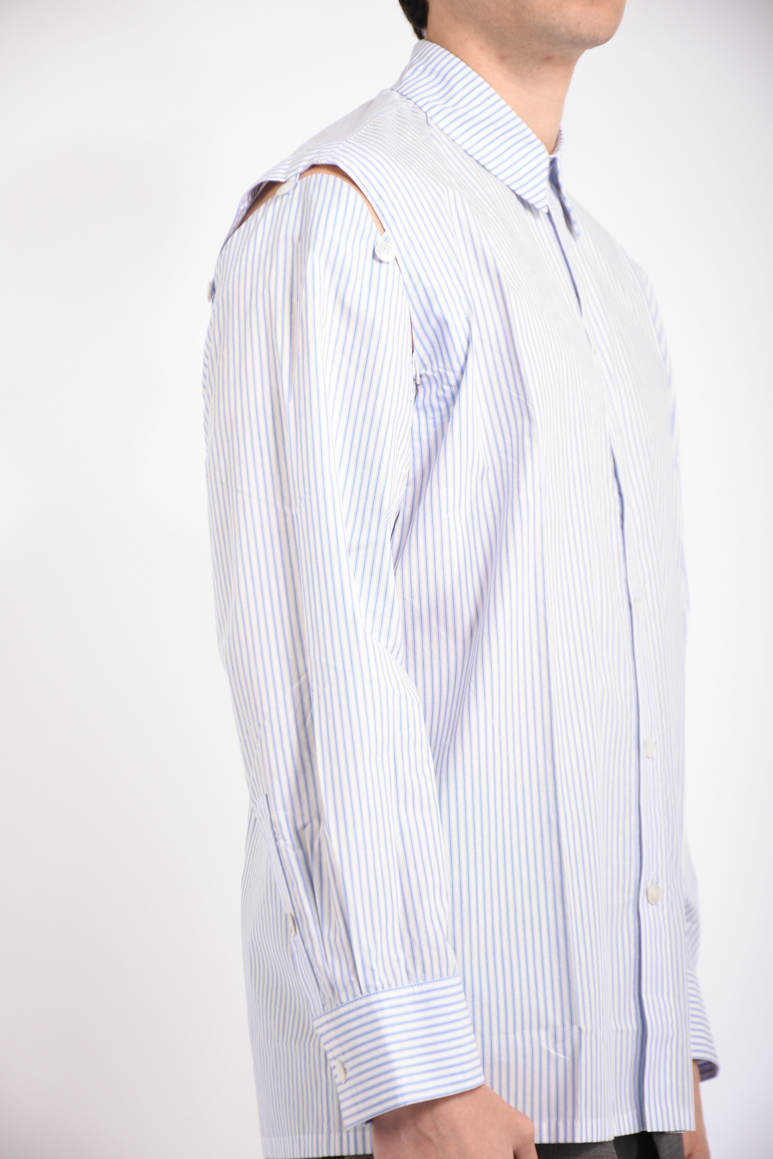 Camicia stripe in popeline
