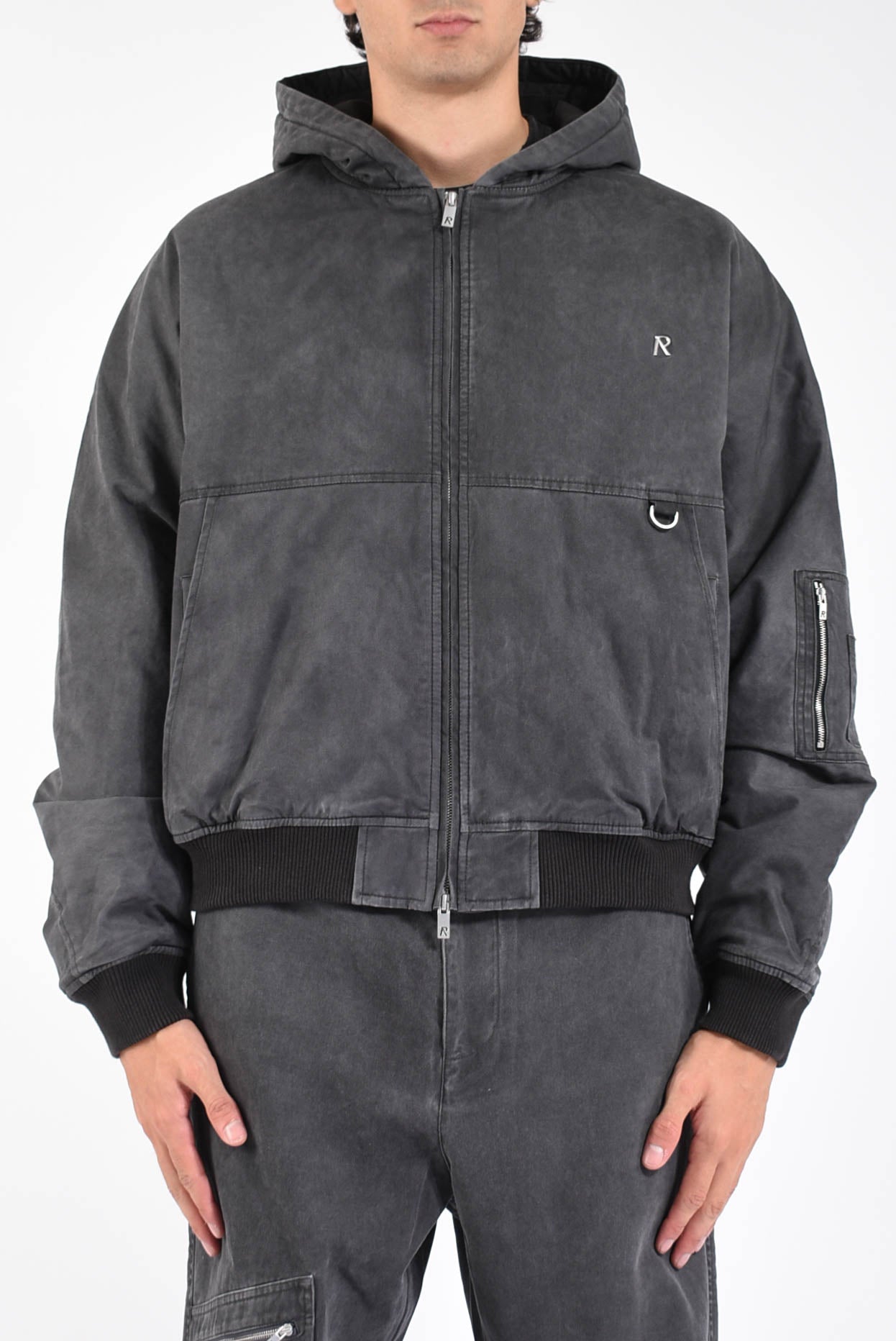 giubbino Hooded Bomber