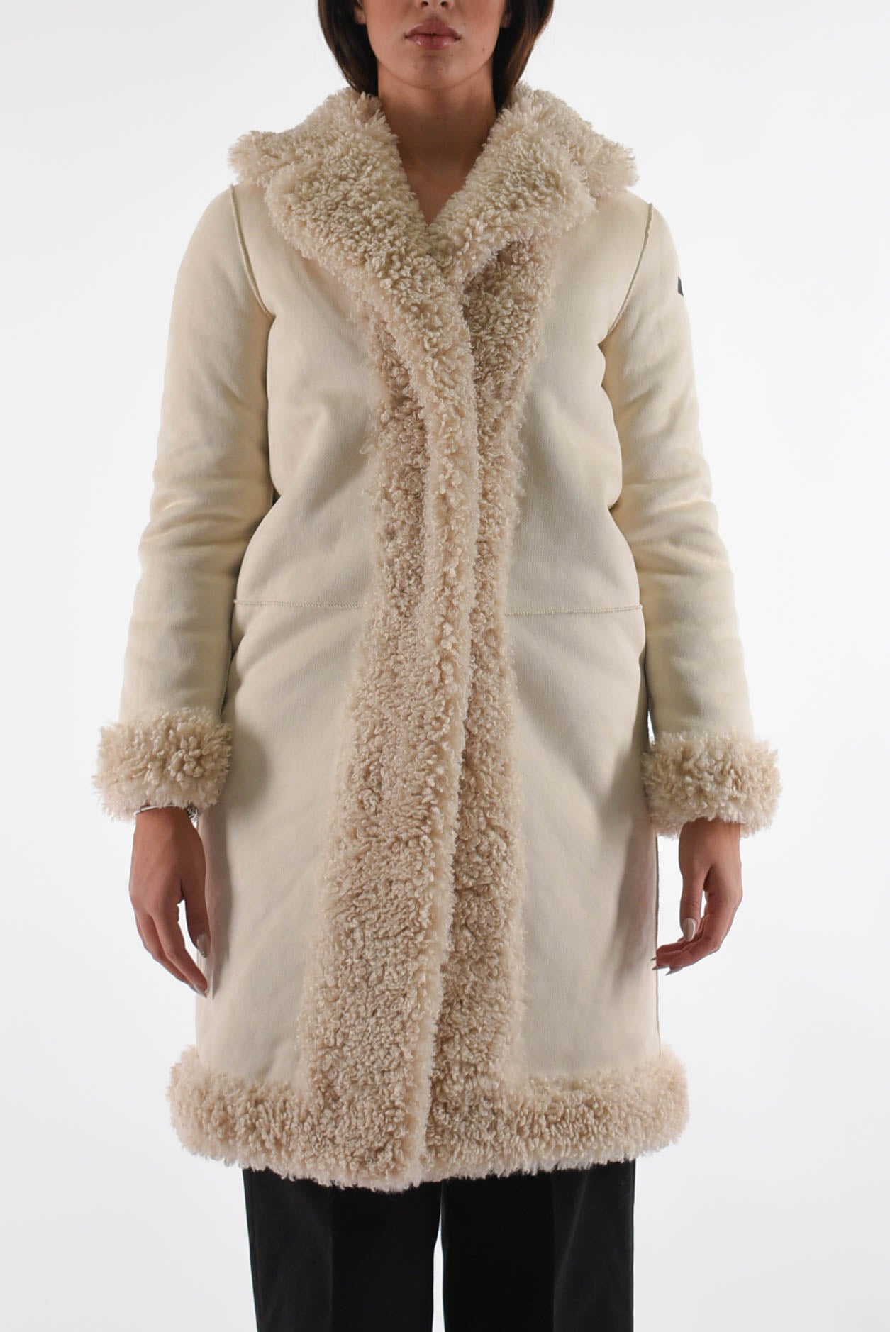 cappotto reversibile modello lamb coat
