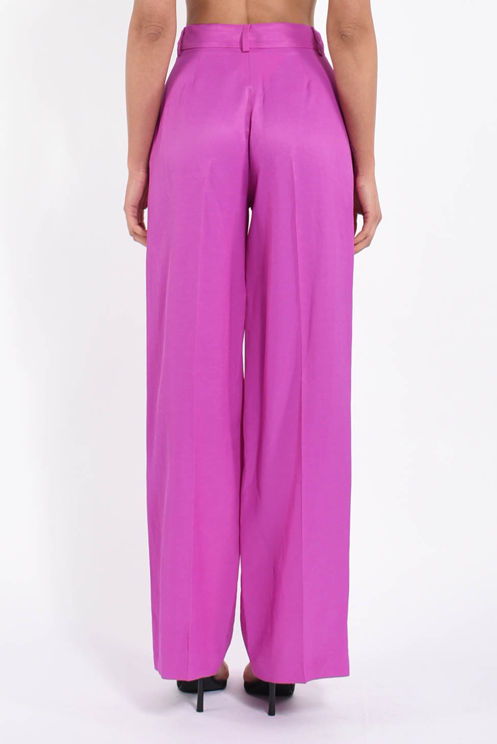 pantaloni in misto lino