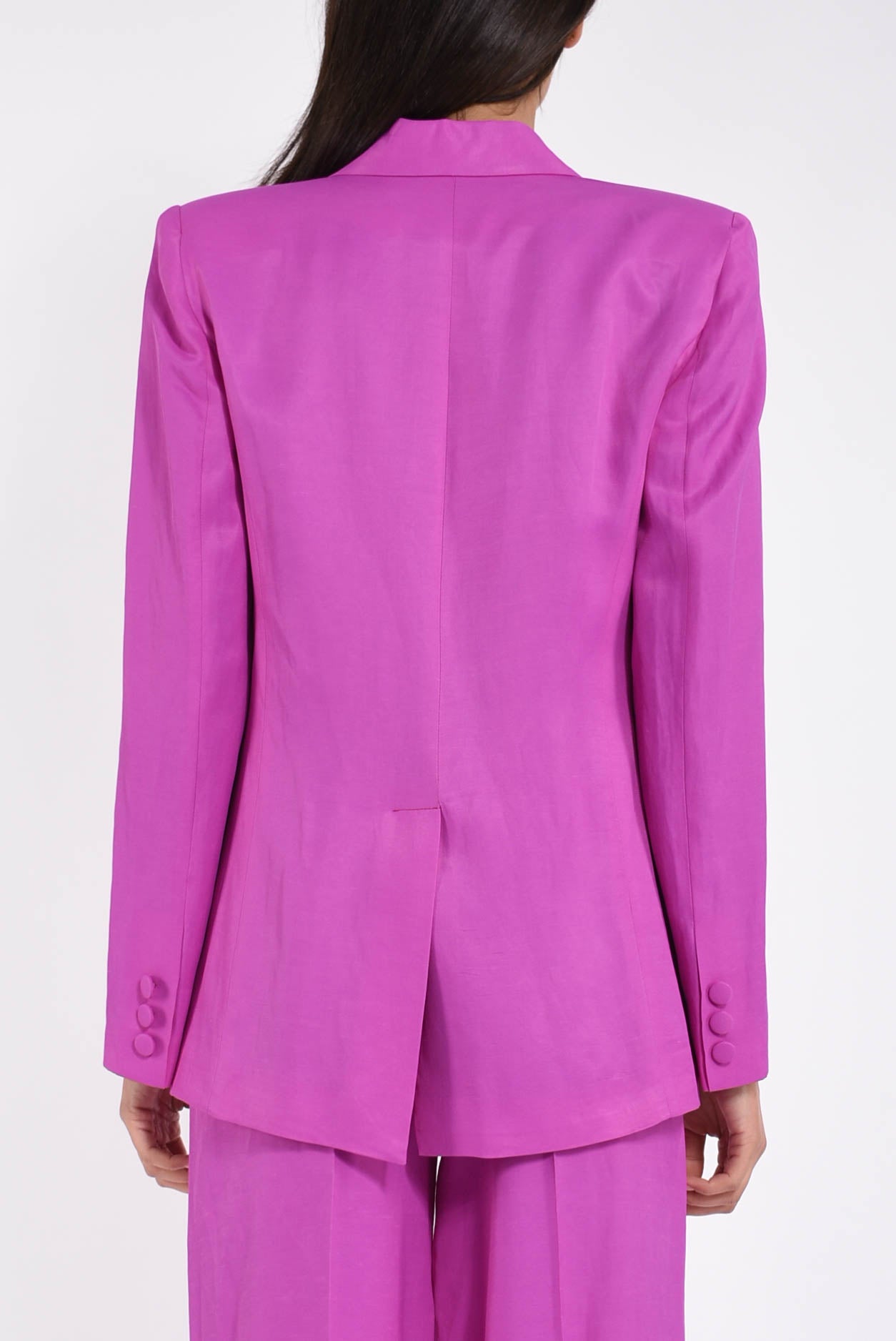 giacca oversize in misto lino