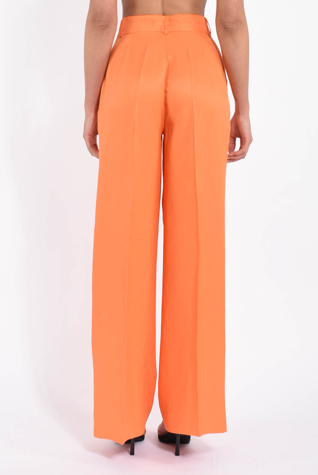 pantaloni in misto lino